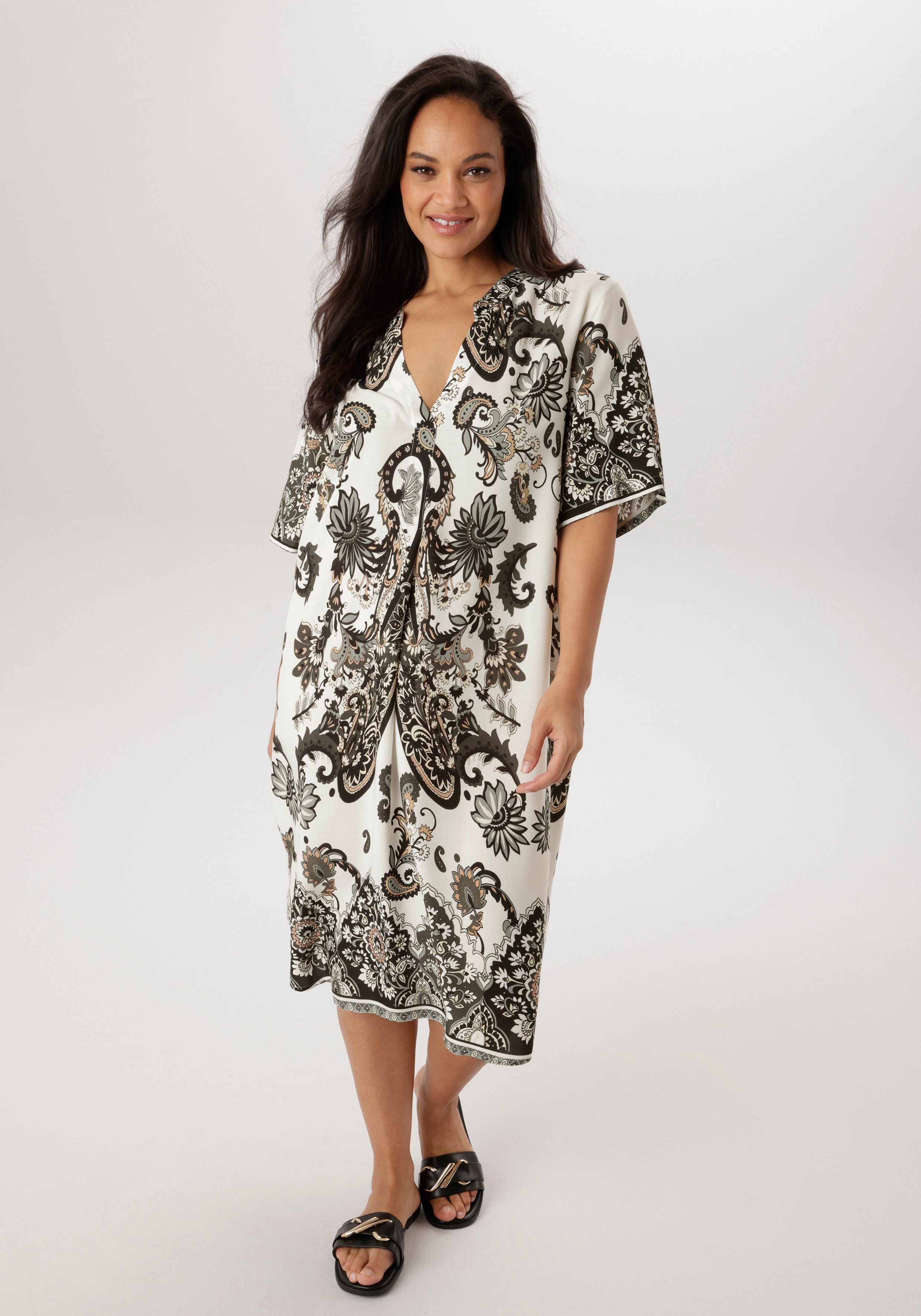 Aniston PLUS Blusenkleid in trendigen Paisleydruck - NEUE KOLLEKTION