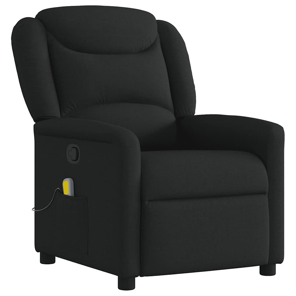 vidaXL Sessel Massagesessel Schwarz Stoff (1-St) günstig online kaufen