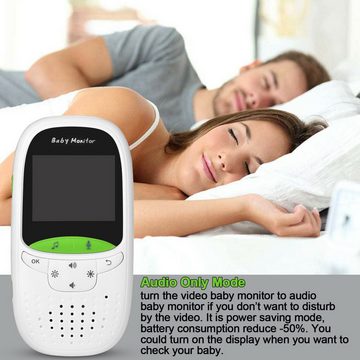 GOOLOO Babyphone mit Kamera, VOX Babyfon, Nachtsicht Baby, Temperaturüberwachung, Baby Monitor mit Gegensprechfunktion, 1-tlg., Video Überwachung mit 2" Digital LCD Bildschirm, Wireless