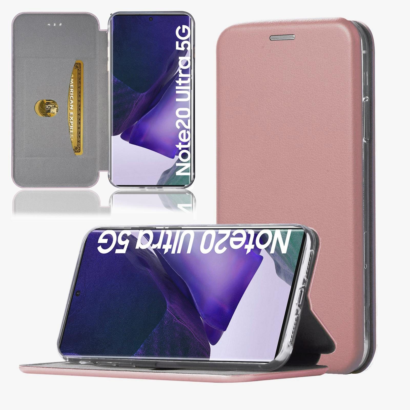 Numerva Handyhülle Hard Cover Etui für Samsung Galaxy Note 20 Ultra, Flip Cover Schutz Hülle Tasche