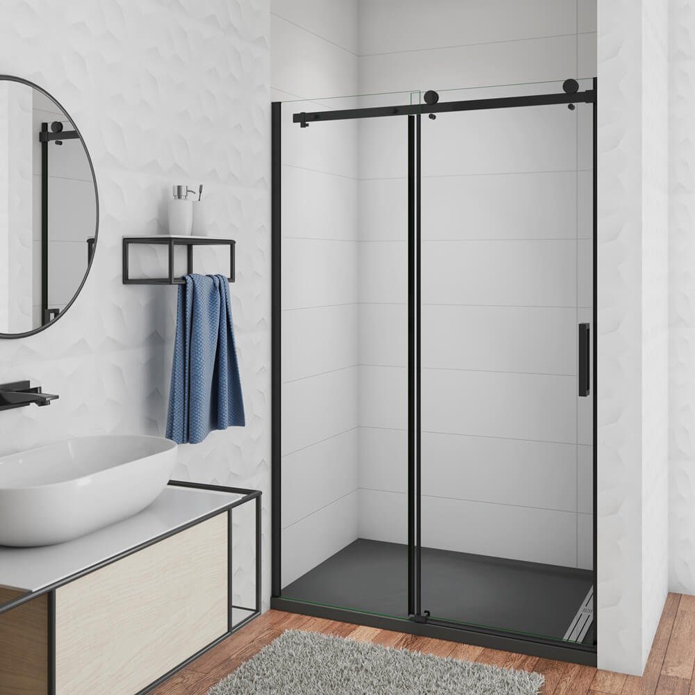 duschspa Dusch-Schiebetür 8mm 200cm Nano Glas Schiebetür Nischentür Duschtü günstig online kaufen