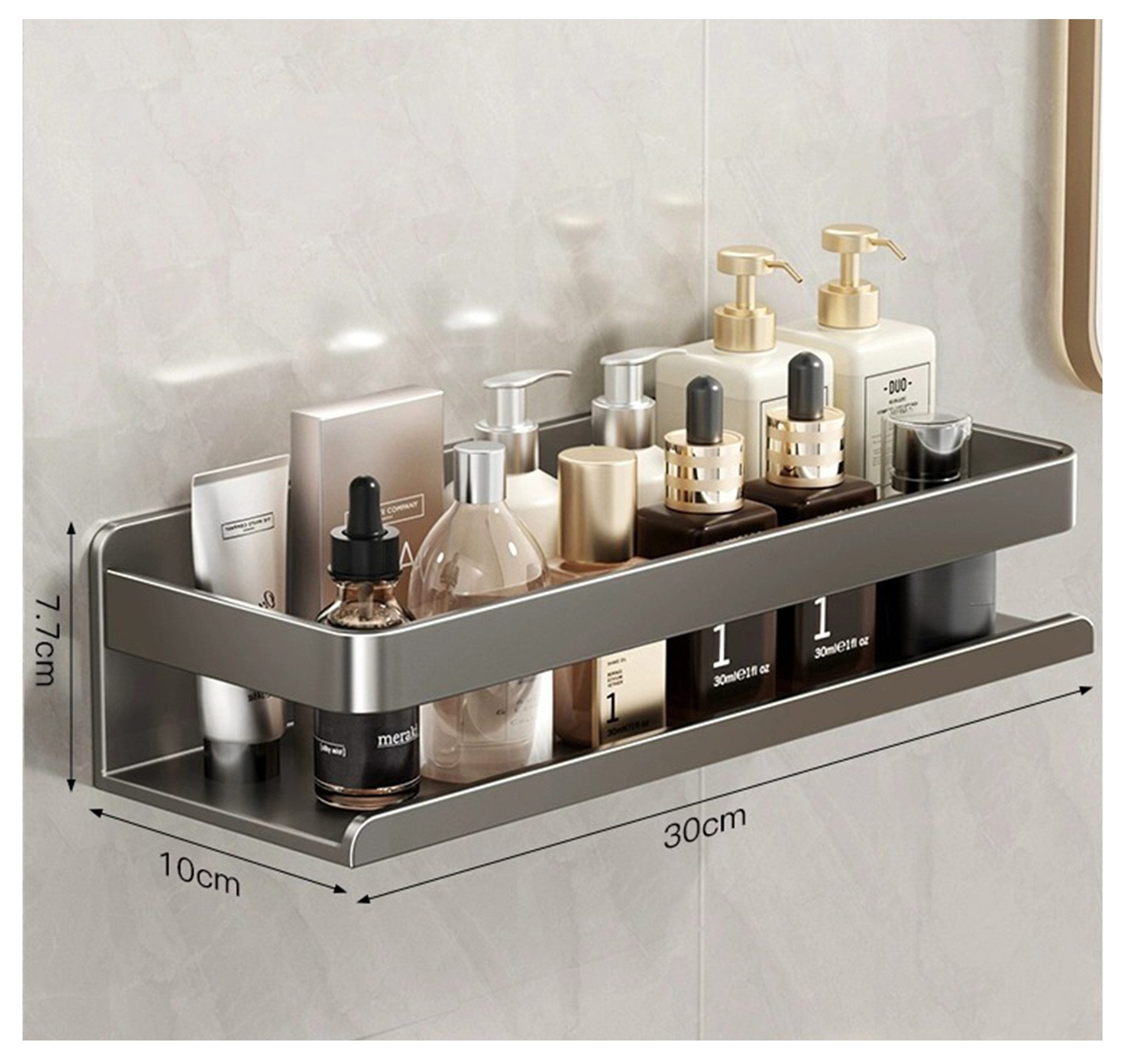 ibettertec Duschablage Edelstahl Eckregal ohne Bohren,in Größen 30/40/50 cm günstig online kaufen