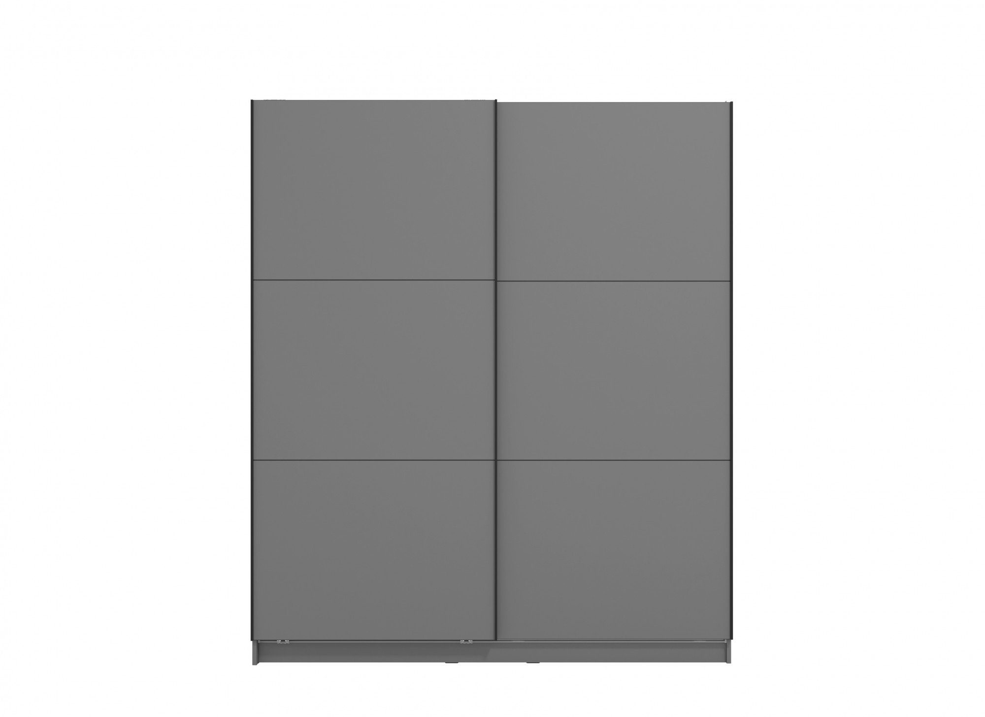 oder 217cm 179 Sierra Grau Schwebetürenschrank Graphite INKLUSIVE | Inneneinteilung, breit grau INOSIGN