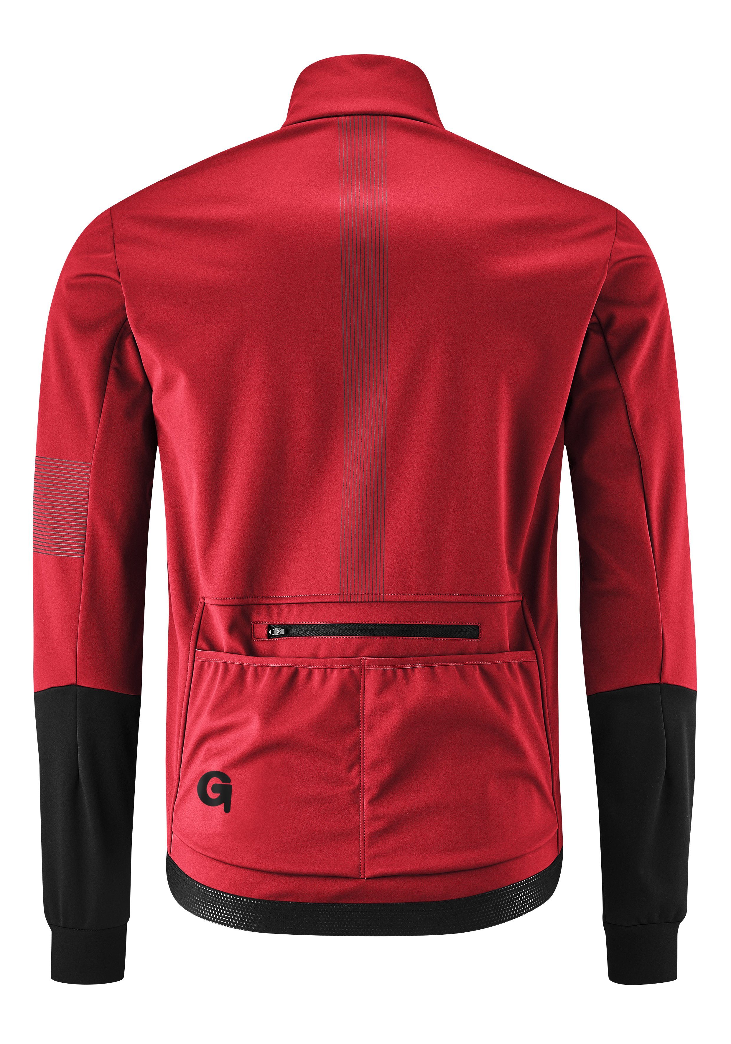 Herren wasserabweisend Fahrradjacke Softshell-Jacke, Windjacke atmungsaktiv Gonso Valaff und ziegelrot