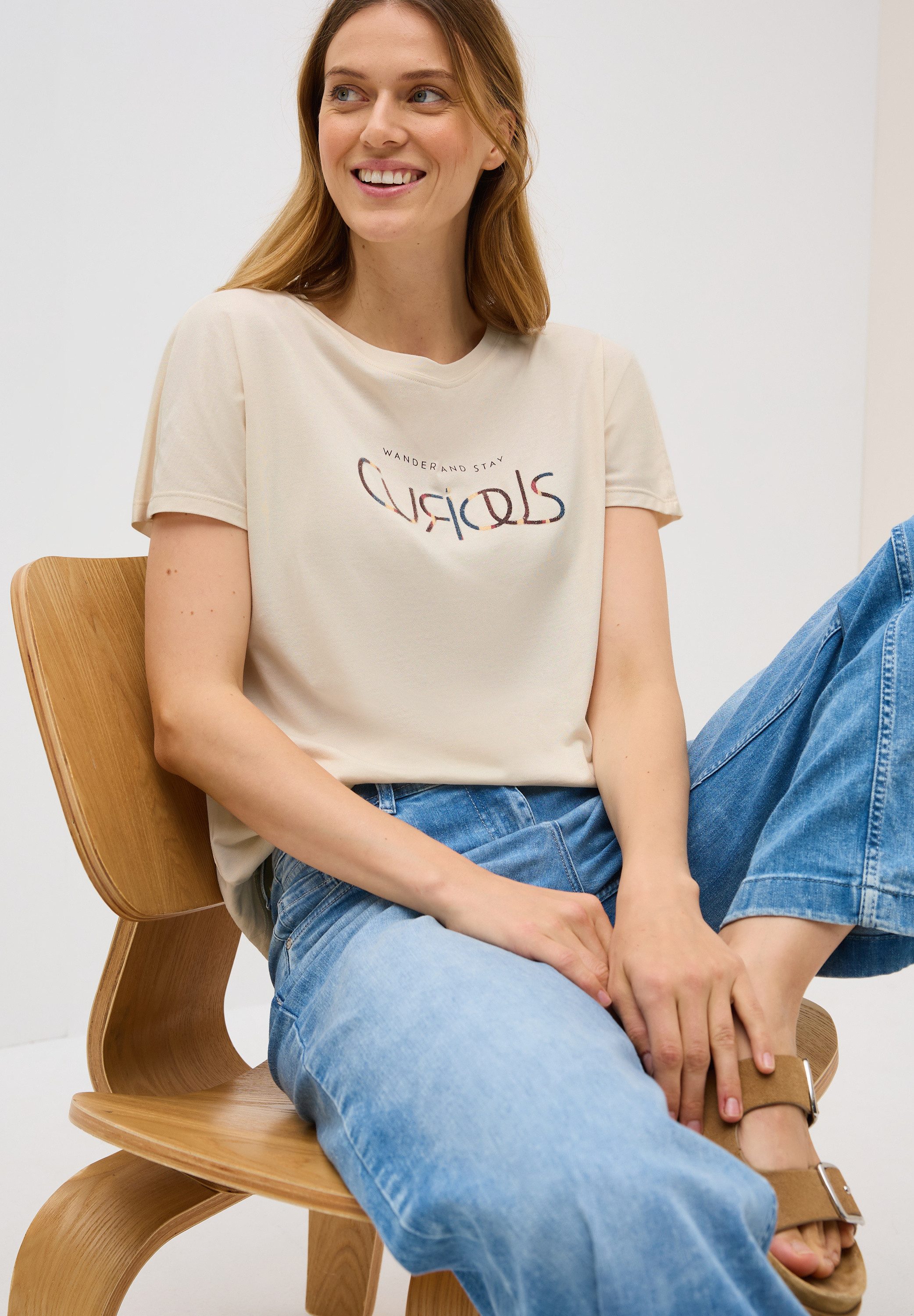 CECIL T-Shirt mit Wording günstig online kaufen