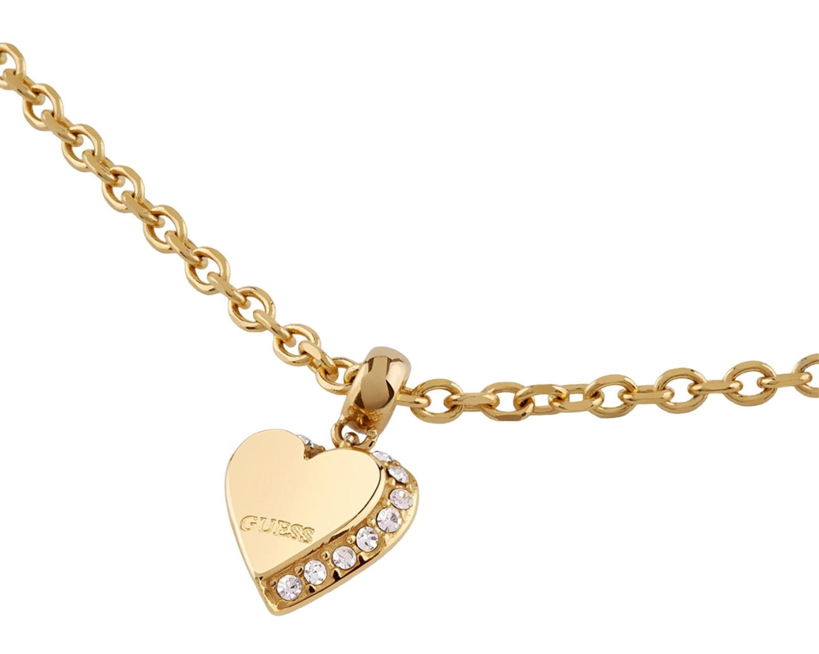 Guess Gliederarmband 8mm Heart Charm Bracelet