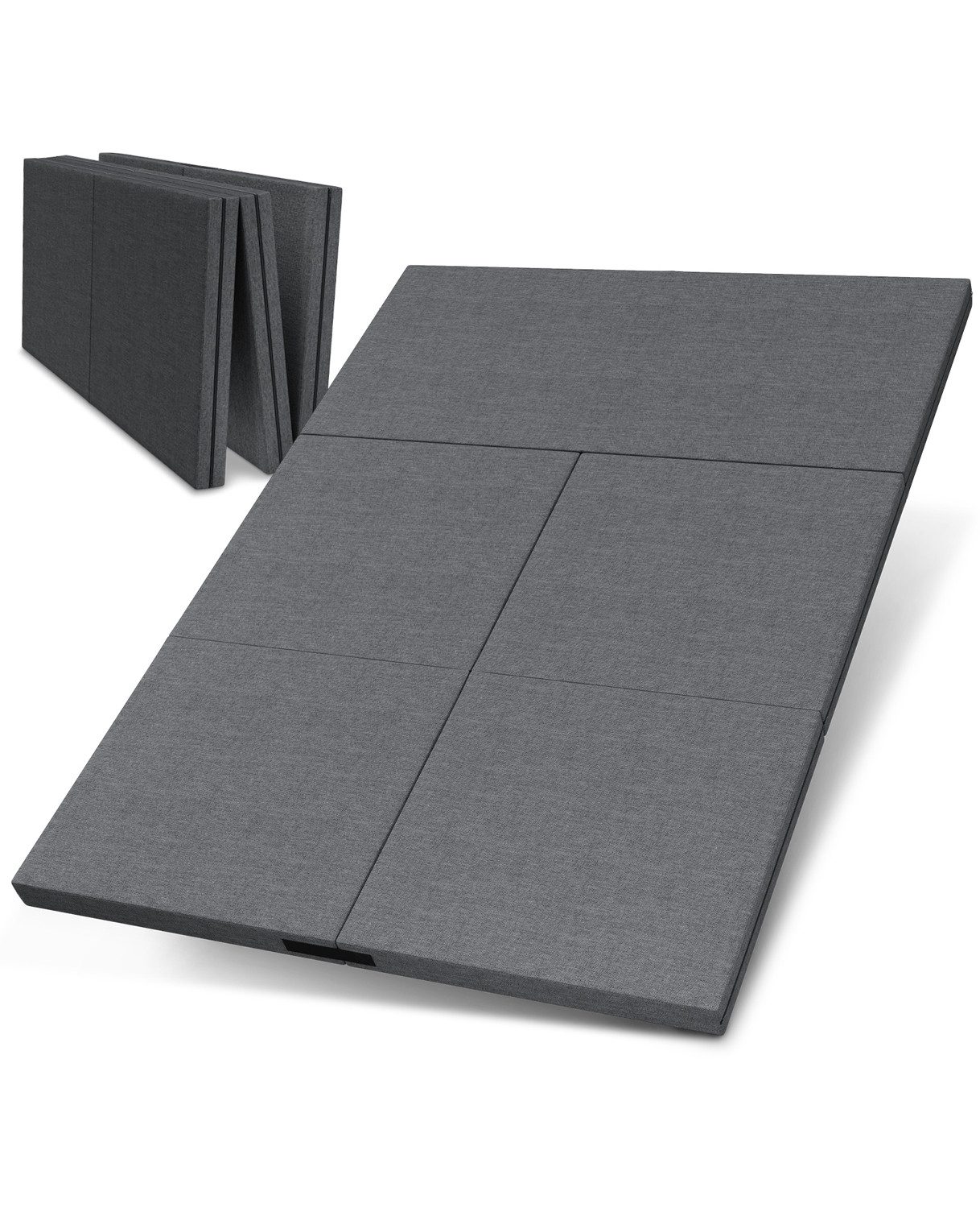 Klappmatratze multifunktional 3-in-1 Gästebett & Sitzwürfel, dibea, 8 cm hoch, multifunktional inkl. Husse – Bild 2 von 5