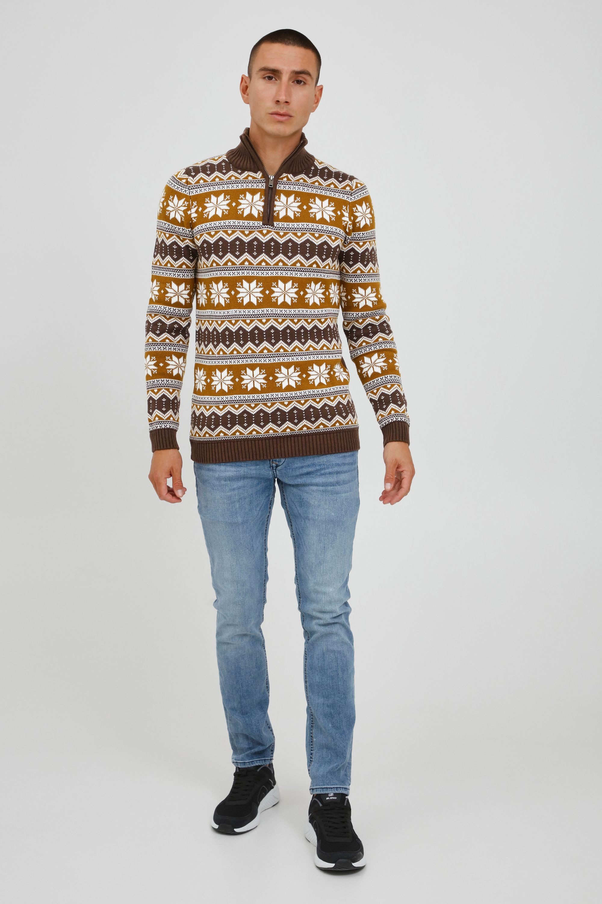 !Solid Troyer SDWinoldo Troyer mit Weihnachts-Strickmuster günstig online kaufen