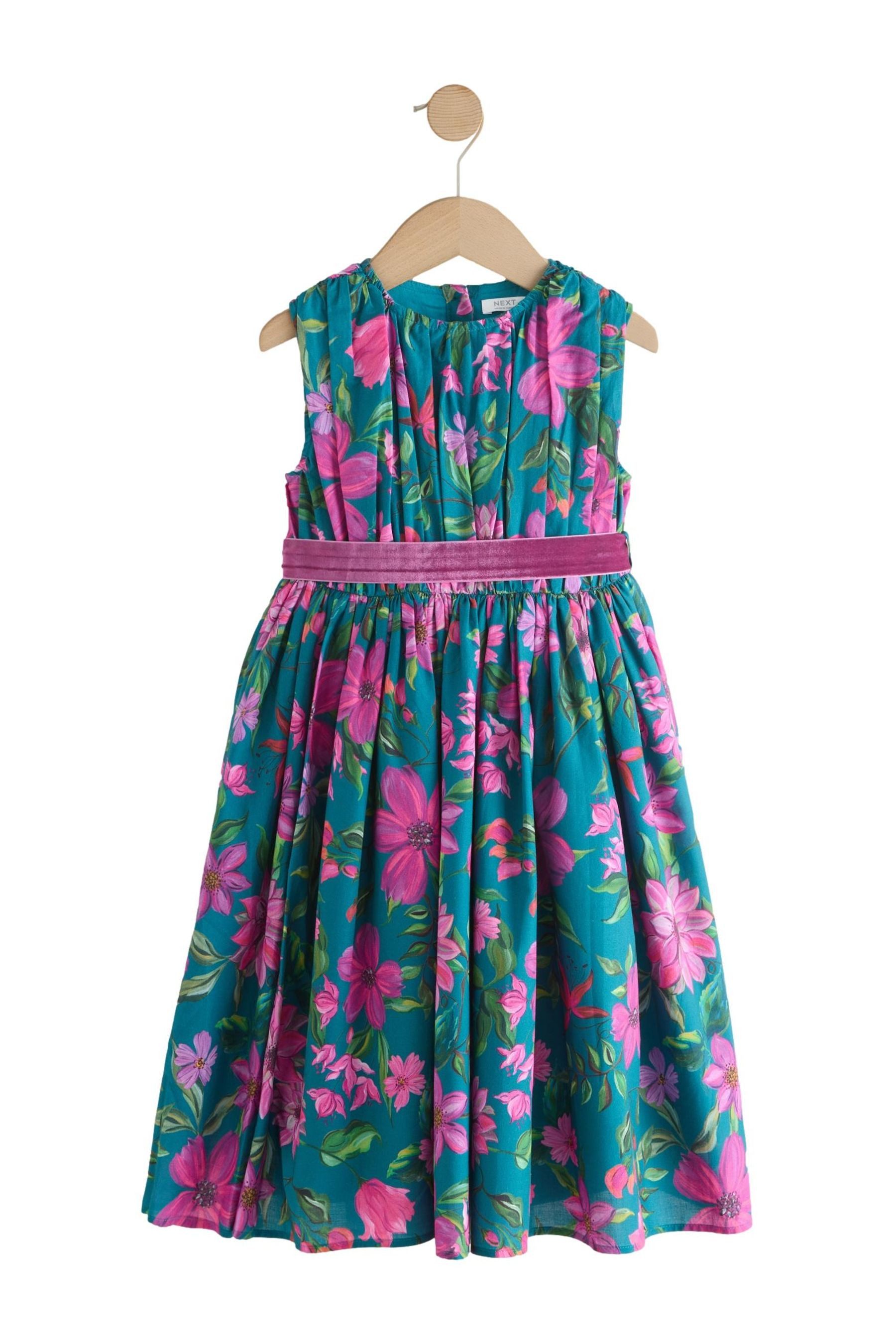 Next Tüllkleid Festliches Kleid mit Blumenmuster (1-tlg)