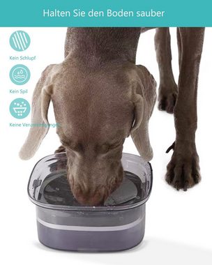 GelldG Hunde-Futterautomat Trinknapf Hund Anti Schlabber, Wasserspender Hund Unterwegs