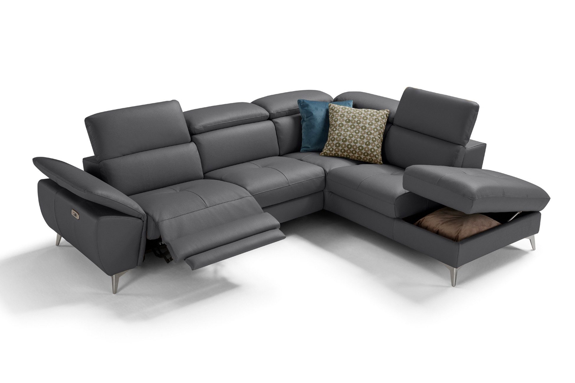 moebeloutlet.de Ecksofa Zürich Ledersofa, mit Relaxfunktion günstig online kaufen