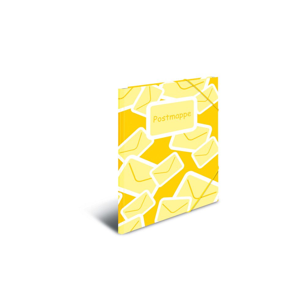 HERMA Schreibmappe Postmappe DIN A 4 gelb - mit Gummizug günstig online kaufen