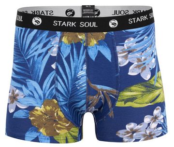 Stark Soul® Boxershorts Boxershorts ALOHA - 3er Pack Hawaiien Boxers-Shorts (Set, 3er-Pack) Logo Webbund