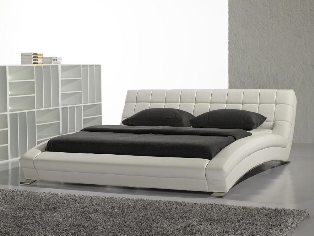 Xlmoebel Lederbett Designer Polsterbett aus Leder mit elegantem Design und Komfort (Bett, 1-tlg., Bett), Hergestellt in Europa