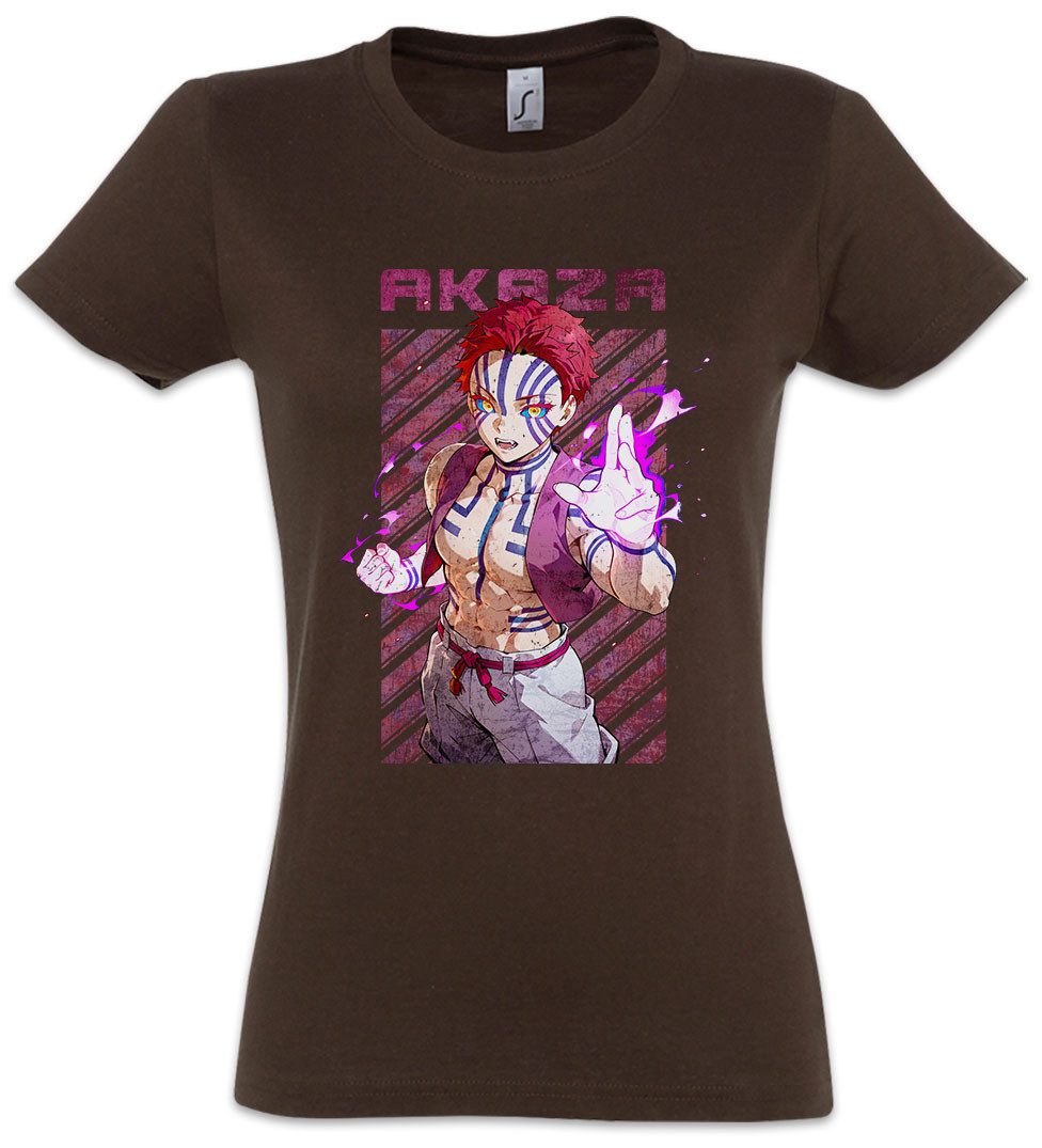 Urban Backwoods Print-Shirt Anime Akaza 4 Damen T-Shirt Kamado Nezuko Slayer Zenitsu Inosuke (1-tlg) Hashibira Demon Muzan Kibutsuji