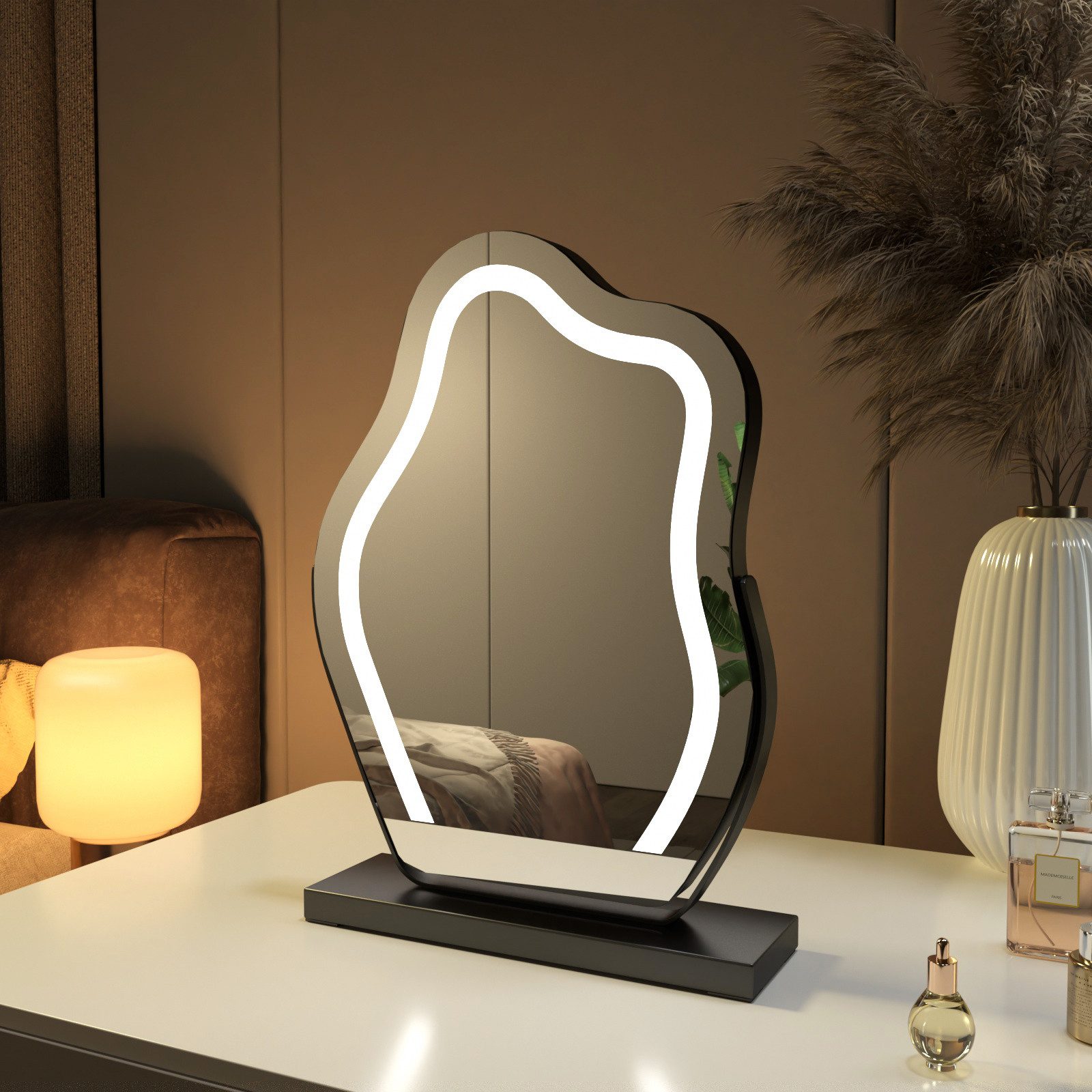 EMKE Schminkspiegel Wolken Form LED Beleuchtung, günstig online kaufen