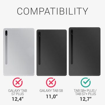kwmobile Tablet-Hülle Hülle für Samsung Galaxy Tab S8+ Plus / Galaxy Tab S7+ Plus, Tablet Cover Case Silikon Schutzhülle