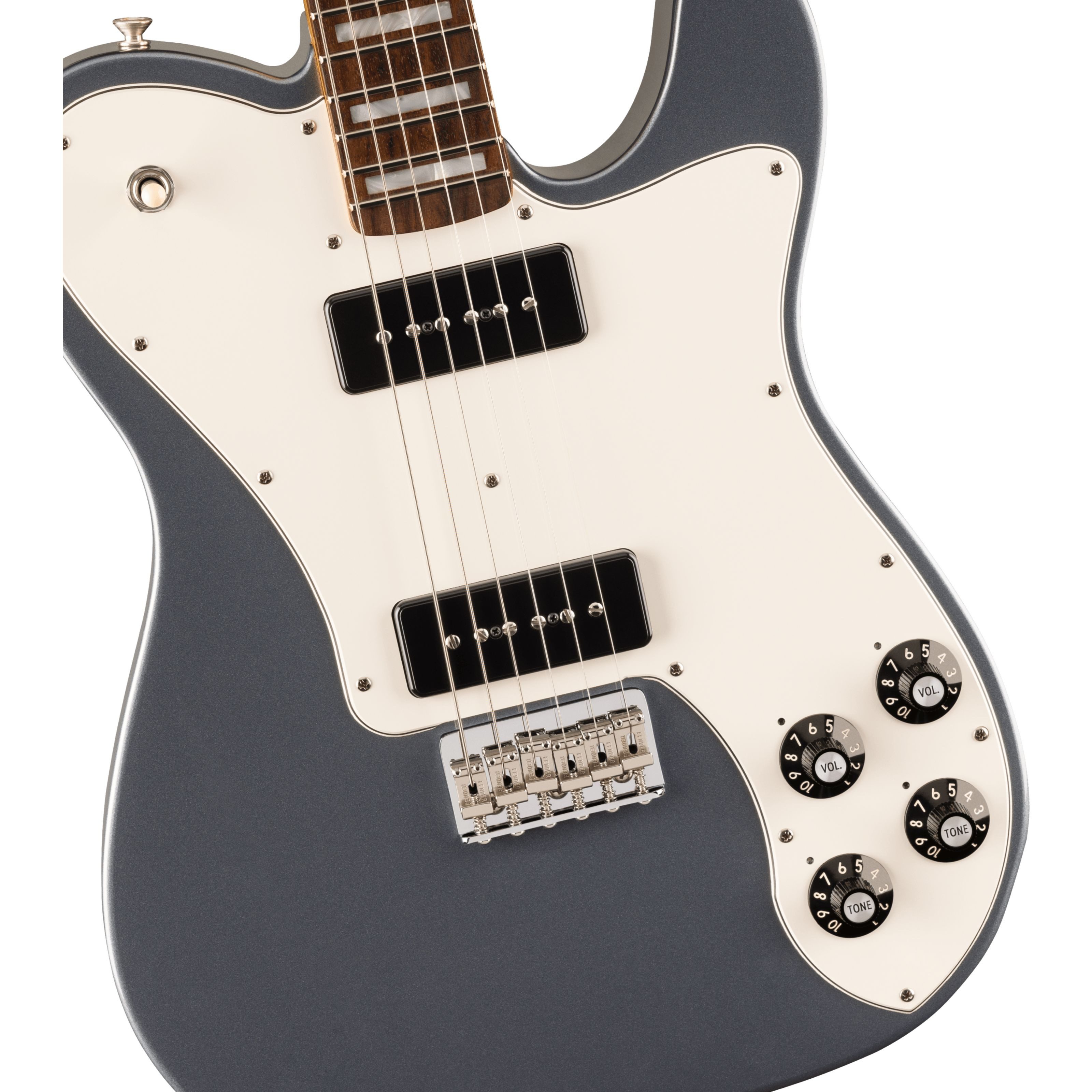 Fender E-Gitarre, E-Gitarren, T-Modelle, Chris Shiflett Cleaver Telecaster Charcoal Frost Metallic -
