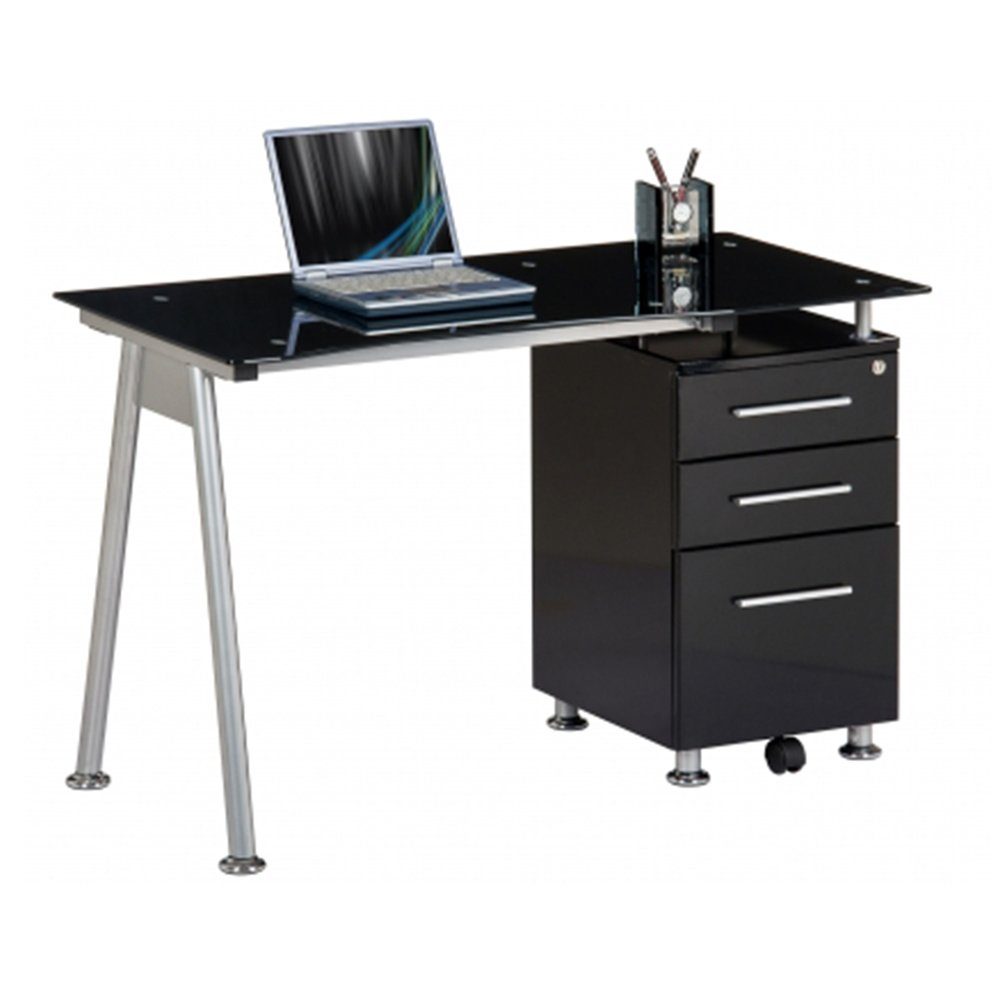 1 Computertisch St), Schreibtisch Schreibtisch OFFICE (1 St, NERO hjh