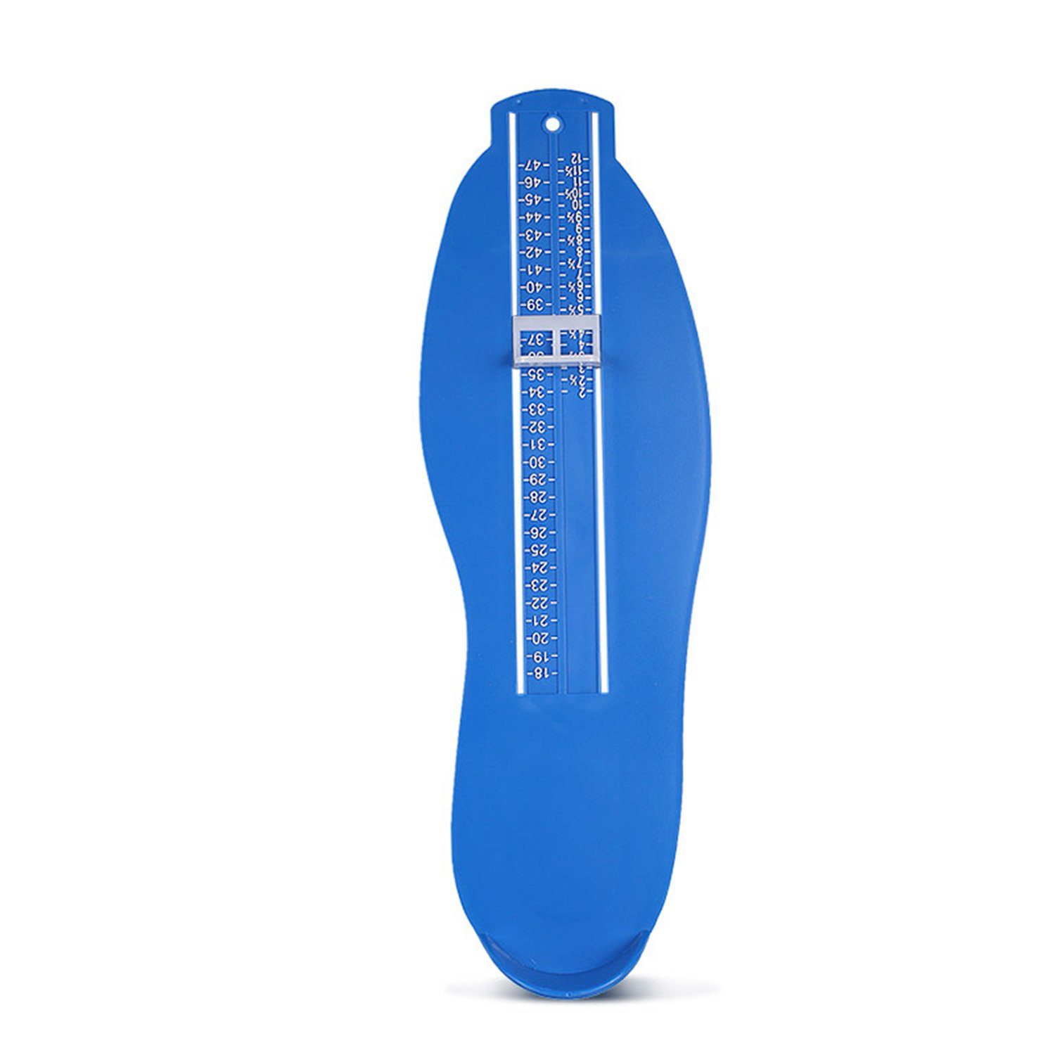 Schuhgrößenmesser Daisred Fußmessgerät Coole Unisex Messlatte Gadget, (1-tlg) Blau