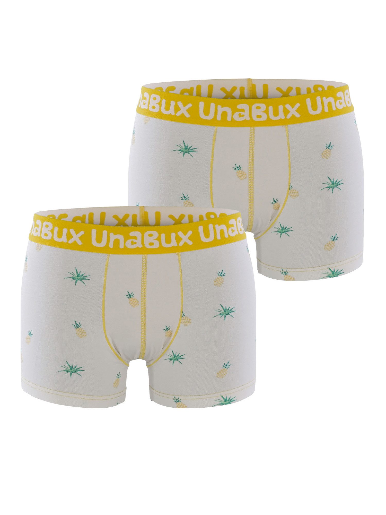UnaBux Retro Boxer Premium Boxershorts Herren Retroshorts Unterhosen Trunks (2-St) (Packung, Set, Spar-Pack) Boxer Briefs Motiv