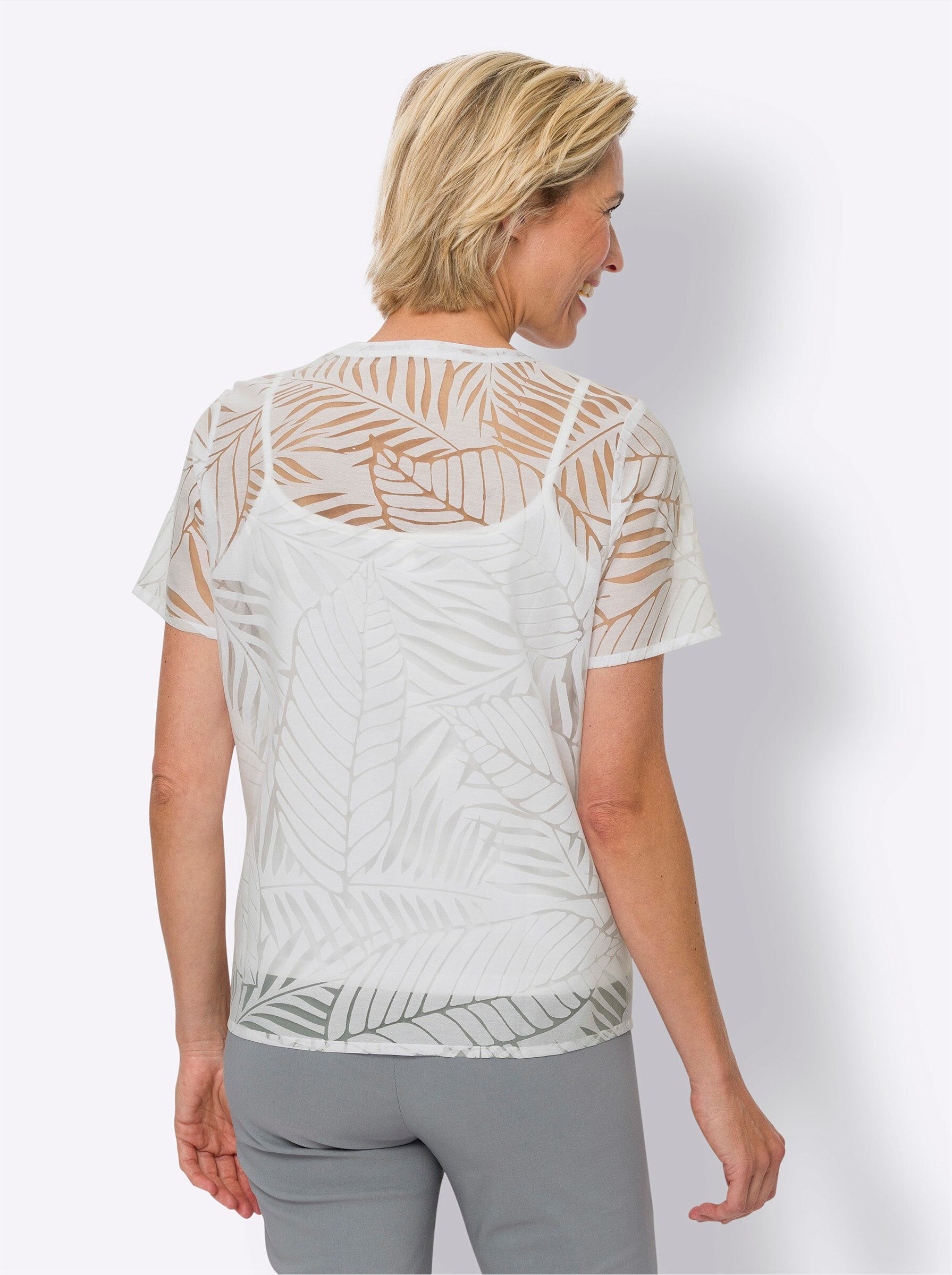 Sieh an! Klassische Bluse Kurzarm-Bluse Kurzarm günstig online kaufen