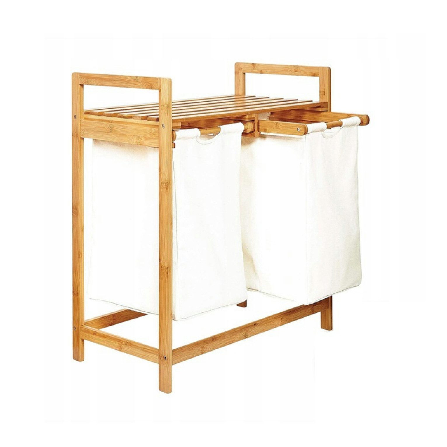 AD.CON Wäschekorb Bambus Wäschekorb Badezimmer Regal günstig online kaufen
