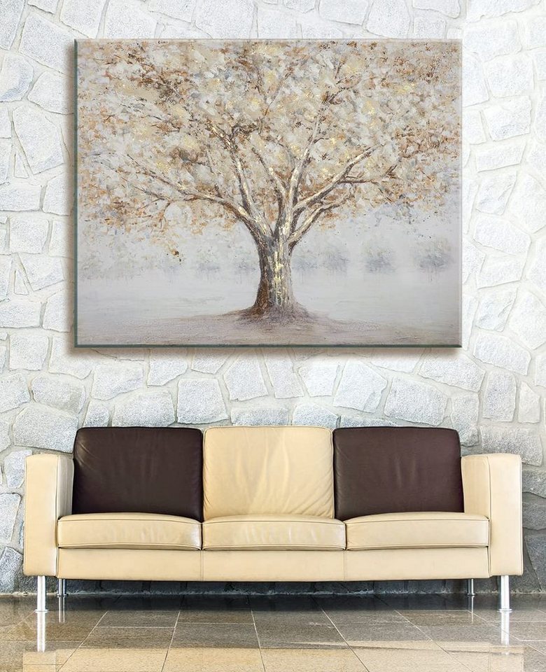 GILDE Bilder-Collage Bild Großer Solitärbaum (BxHxL) 150 cm x 120 cm x 3,8  cm creme br