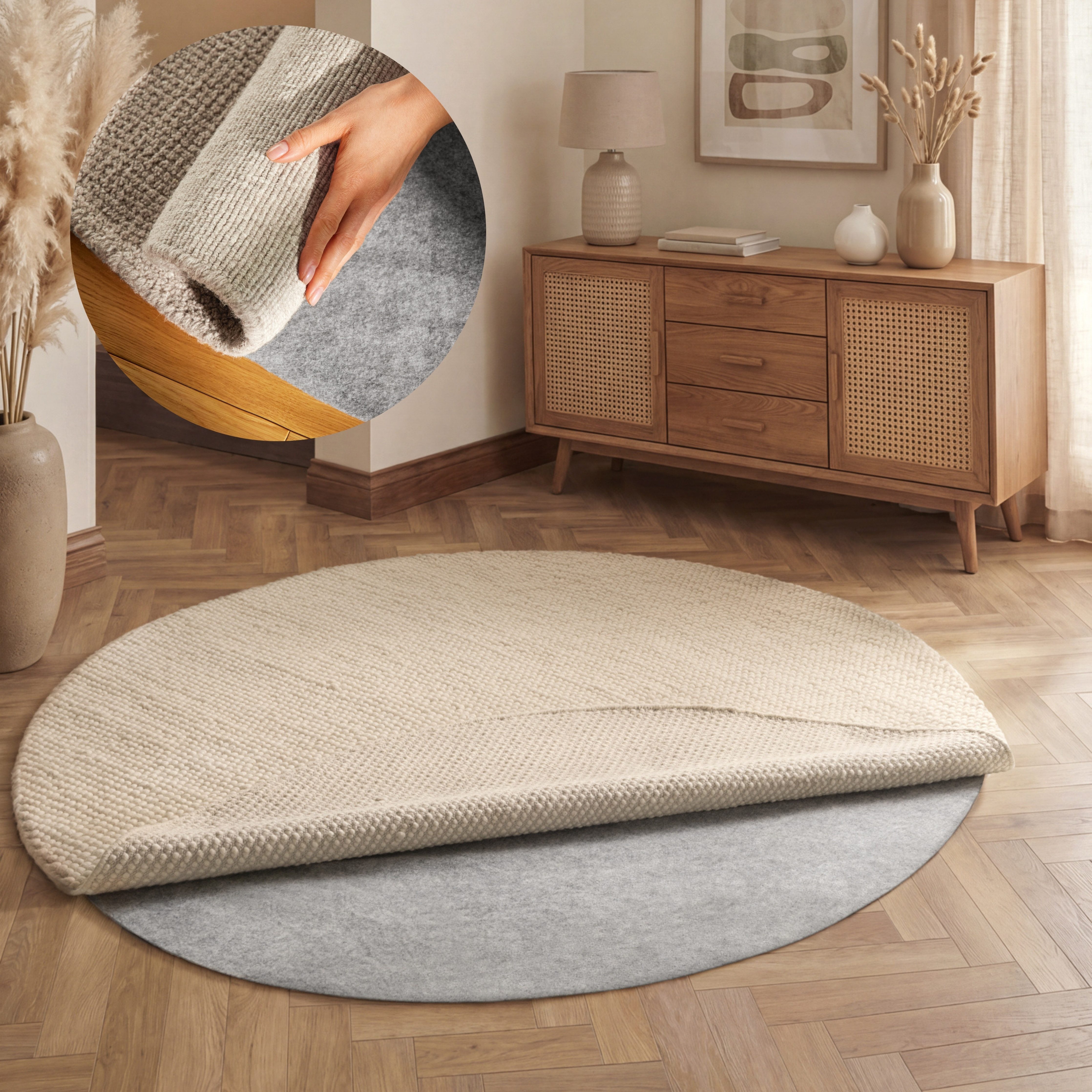 vikosa Teppichunterlage Prove, (1-St), Rutschfest, Teppichstop, Antirutsch Gleitschutz, Zuschneidbar