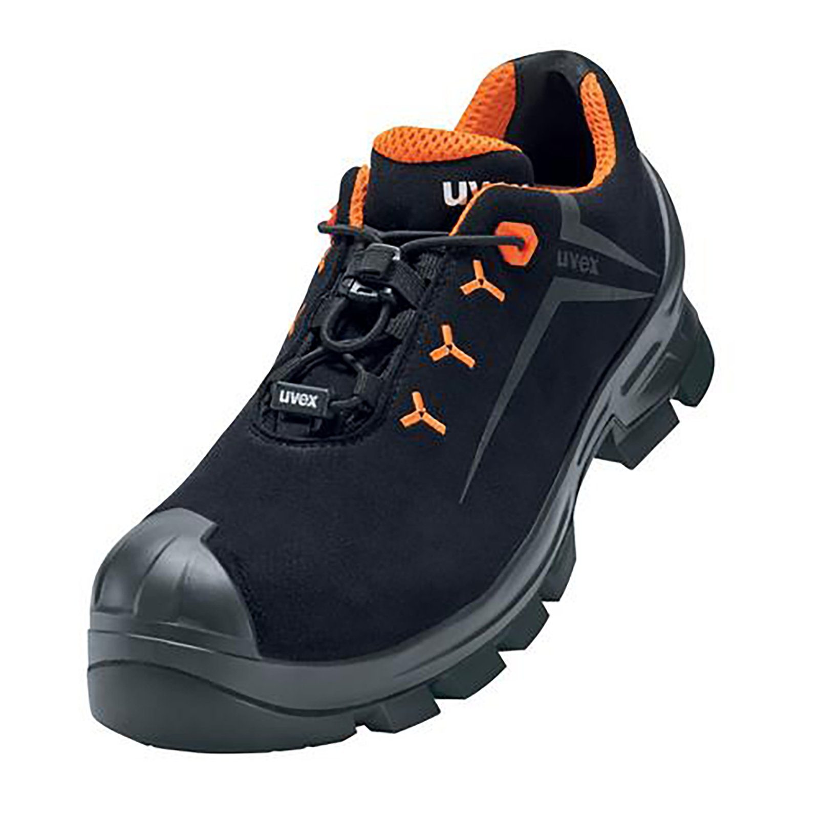 2 MACSOLE® Halbschuhe S3 schwarz, orange Weite 10 Sicherheitsschuh
