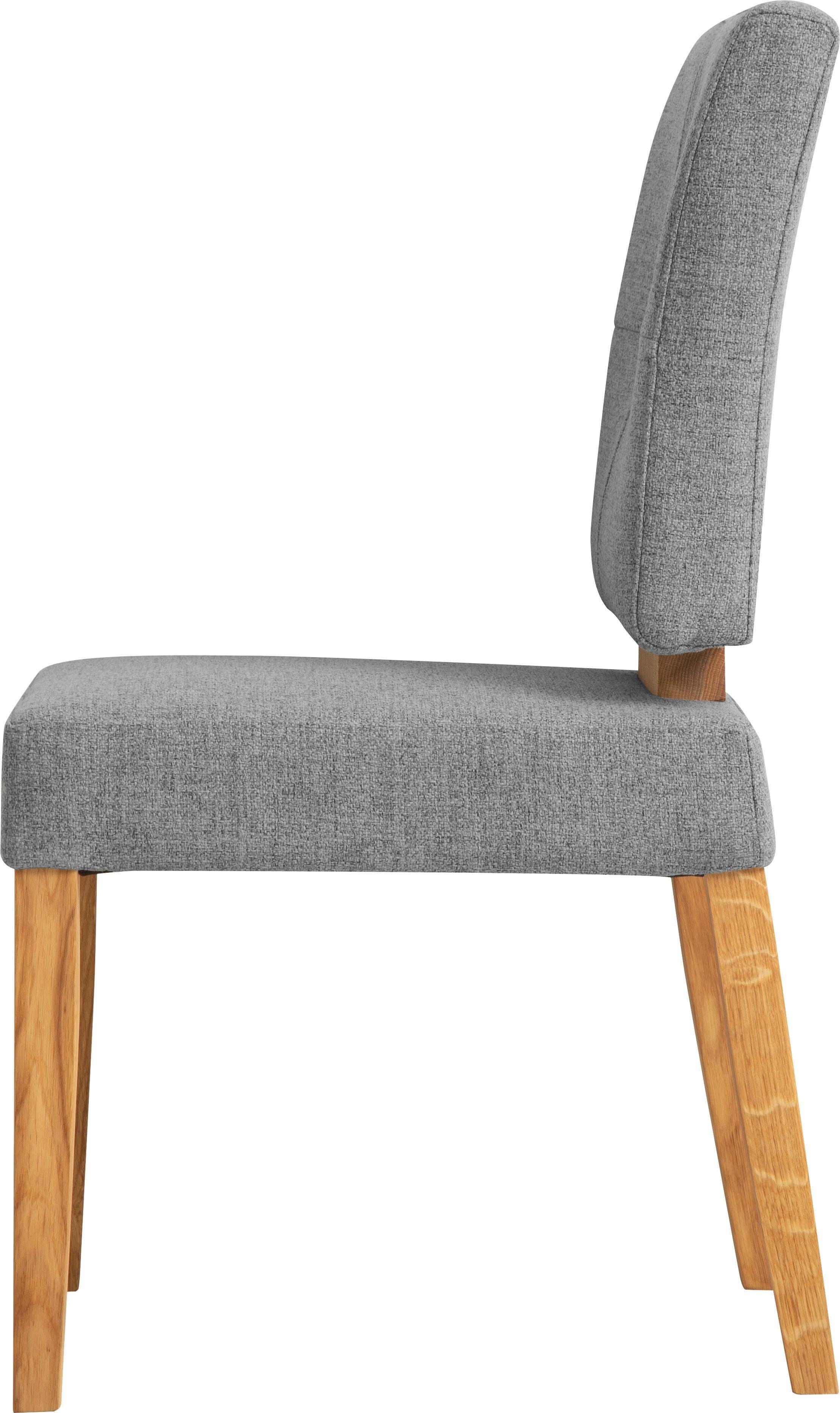OTTO home Esszimmerstuhl Ponza Polsterstuhl (Set, 2 St), Gestell Eiche massiv geölt, Esszimmer Bestseller – Bild 5 von 5