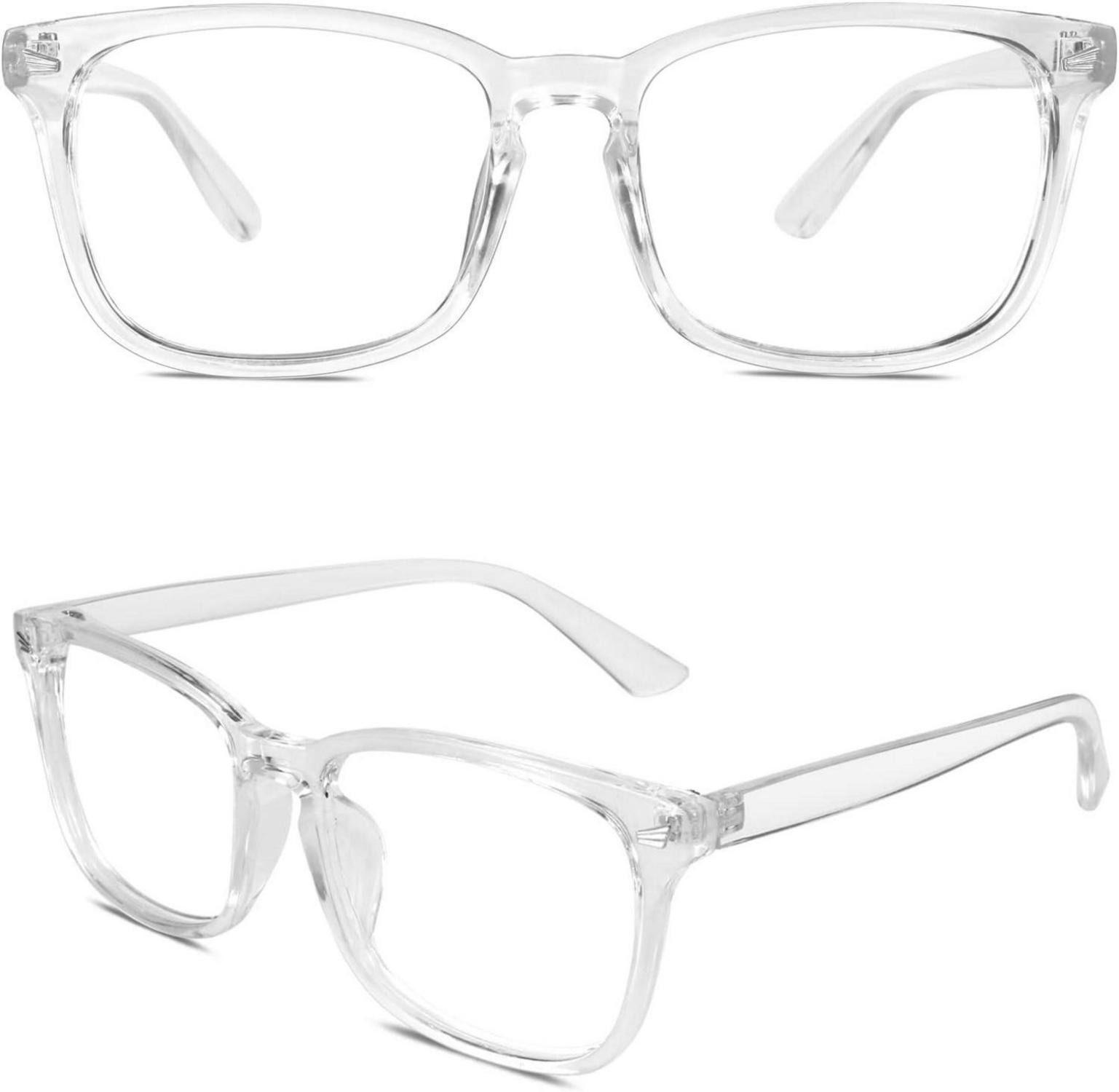 LuxusKollektion Retrosonnenbrille Damen Herren Oversized Nerdbrille Streberbrille Klarglas 80er Jahre