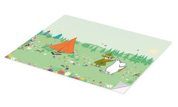 Posterlounge Wandfolie Moomin, Auf Entdeckungstour, Kindergarten Illustration