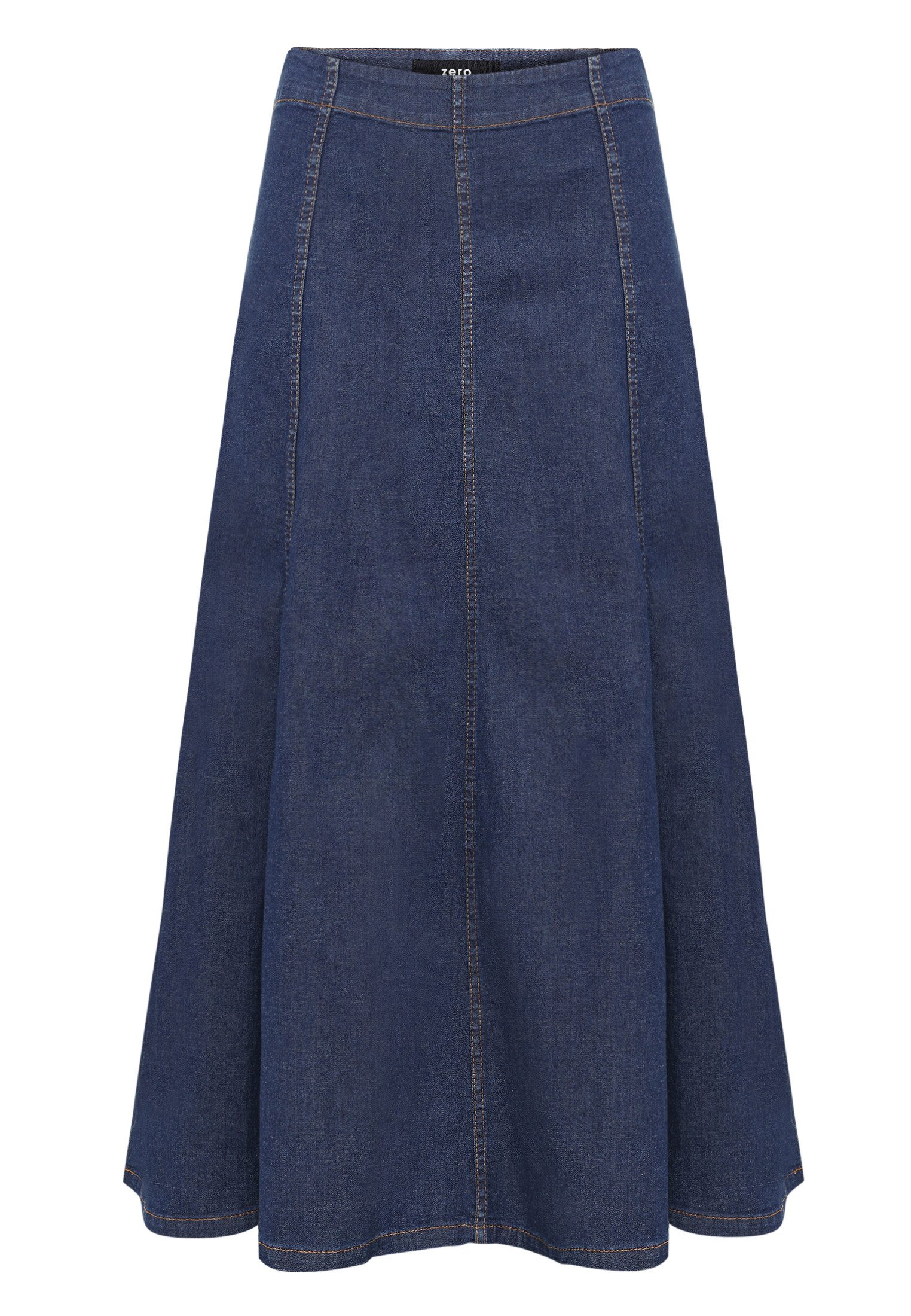 Zero Midirock Damen Maxi in A-Linie Plain/ohne Details günstig online kaufen