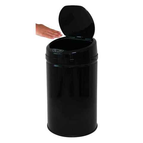 ECHTWERK Mülleimer INOX BLACK, Infrarot-Sensor, Korpus aus Edelstahl, Fassungsvermögen 30 Liter