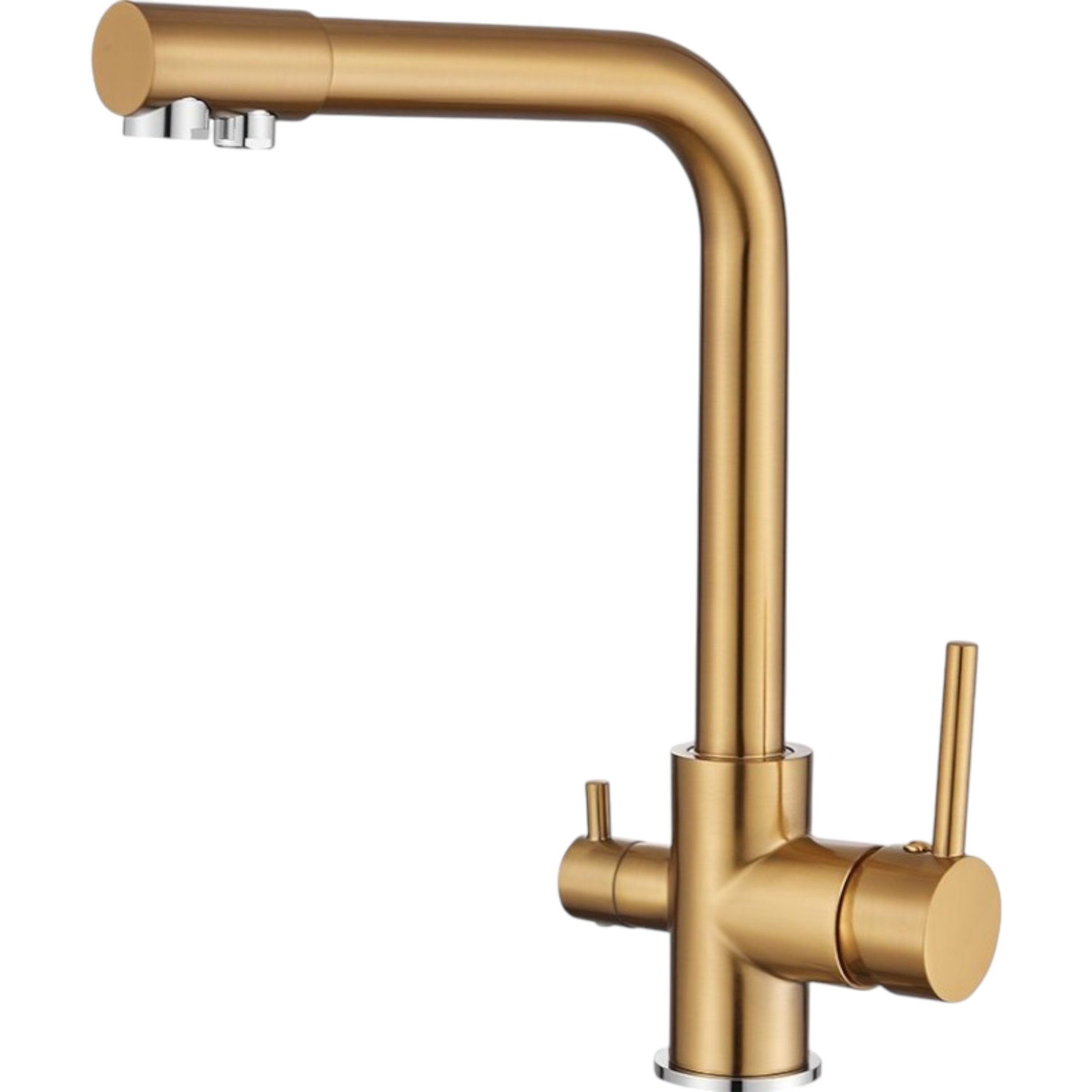 BieTal Küchenarmatur Wasserhahn Küche BieTal® BT-301 3-Wege L-Auslauf Küchen Mischbatterie L-Auslauf
