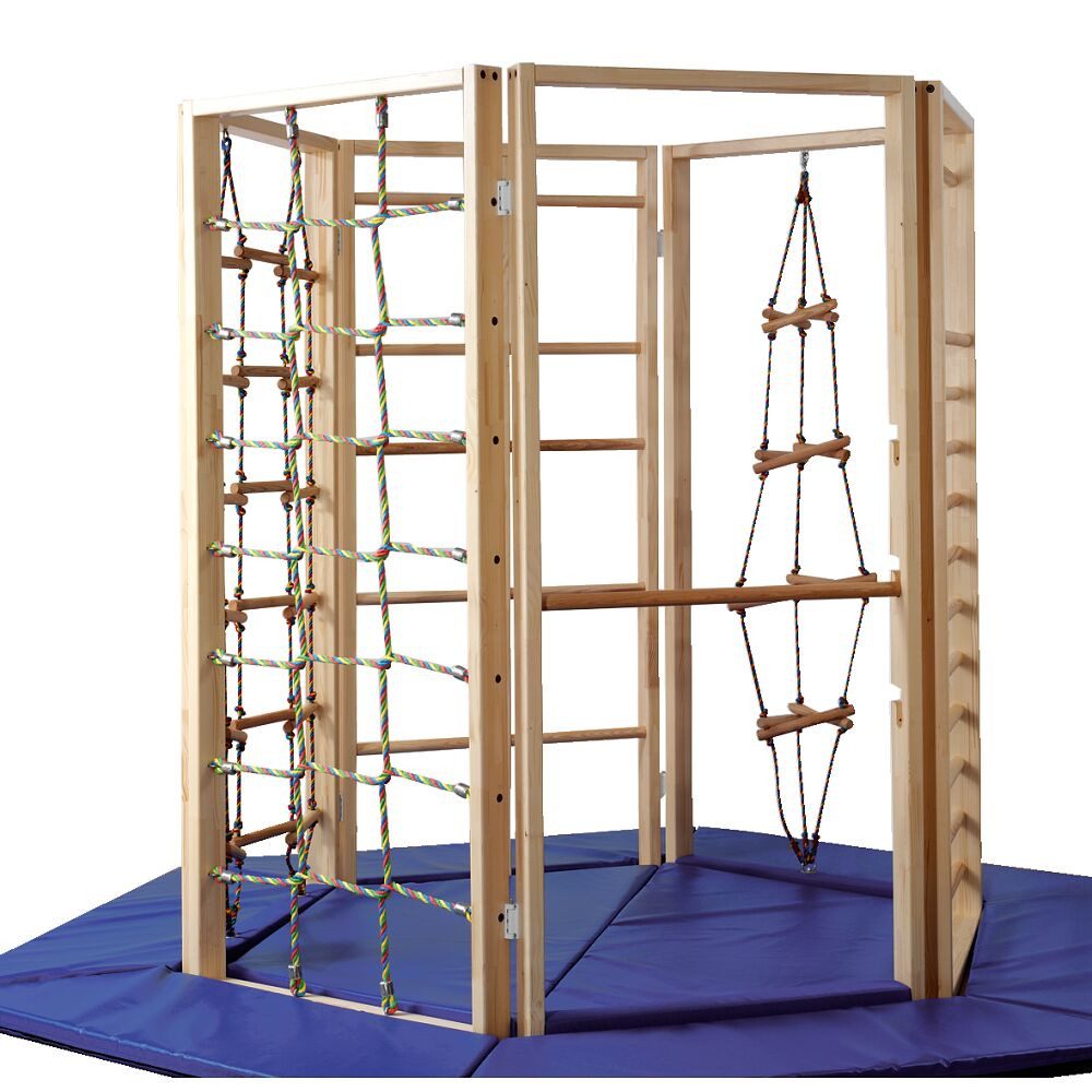Sprossenwand Turnwand Klettersechseck