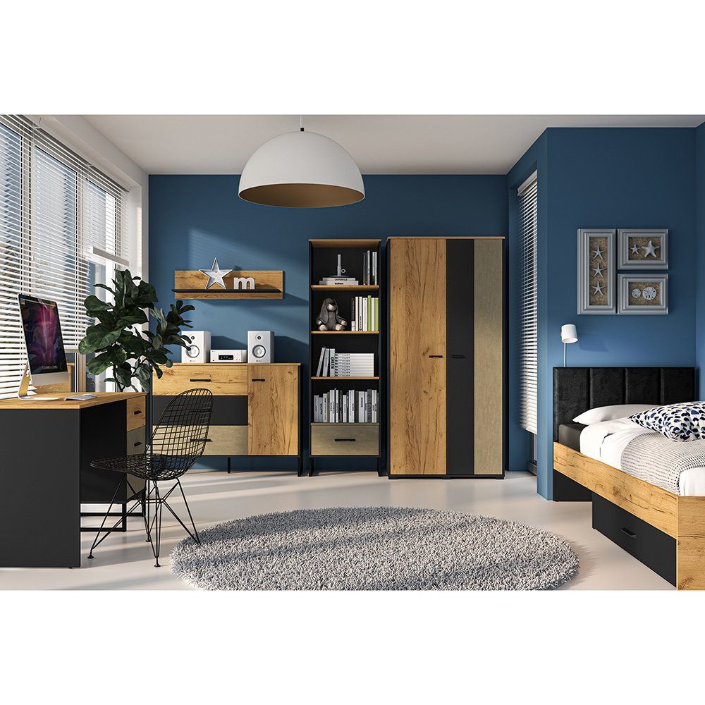 Lomadox Jugendzimmer-Set CASPER-131, (Sparset, 6-tlg), mit Bett 90x200cm in günstig online kaufen