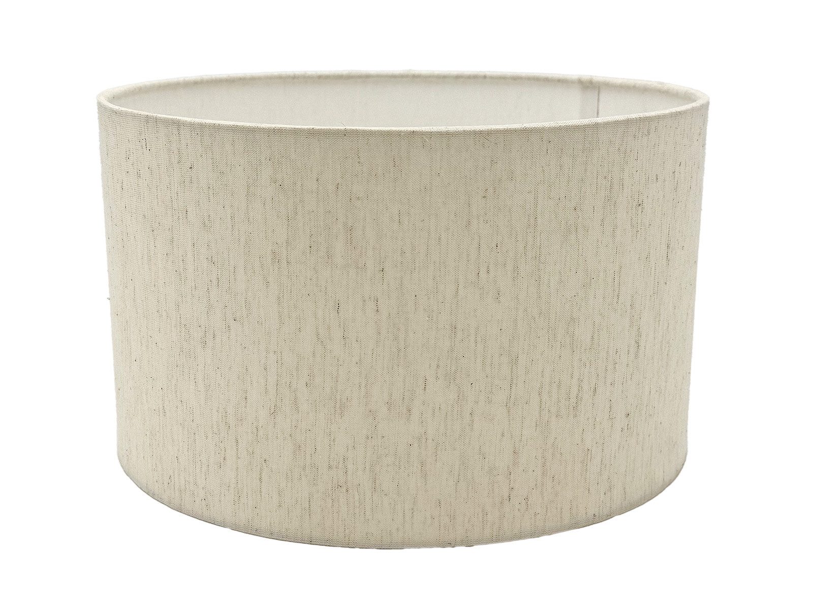 Amagohome Lampenschirm Lampenschirm 30 cm aus Baumwolle-Leinen – E27 Sockel – Leinenweiß oder