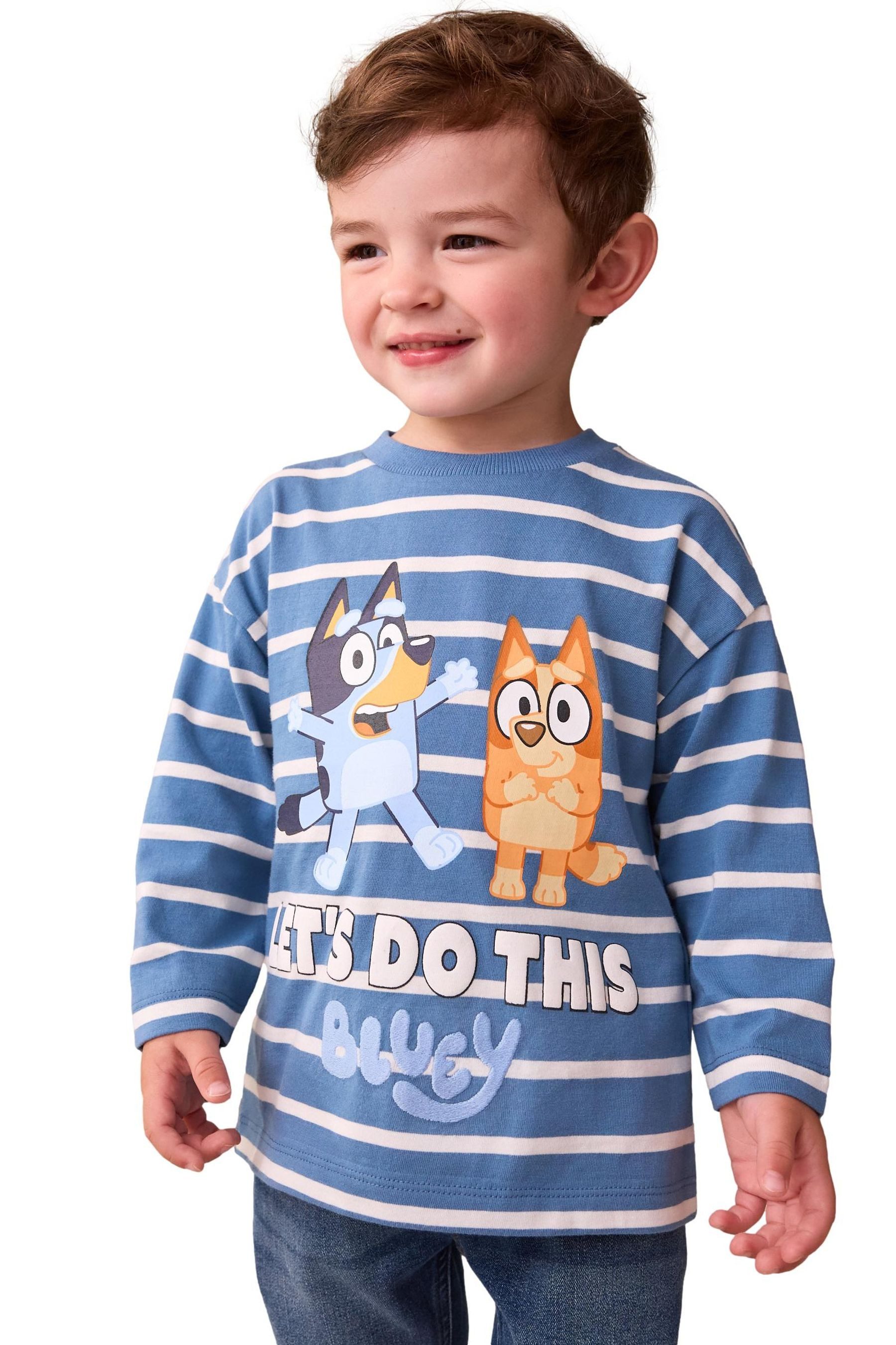 Next Langarmshirt Langärmeliges T-Shirt, Bluey (1-tlg) günstig online kaufen