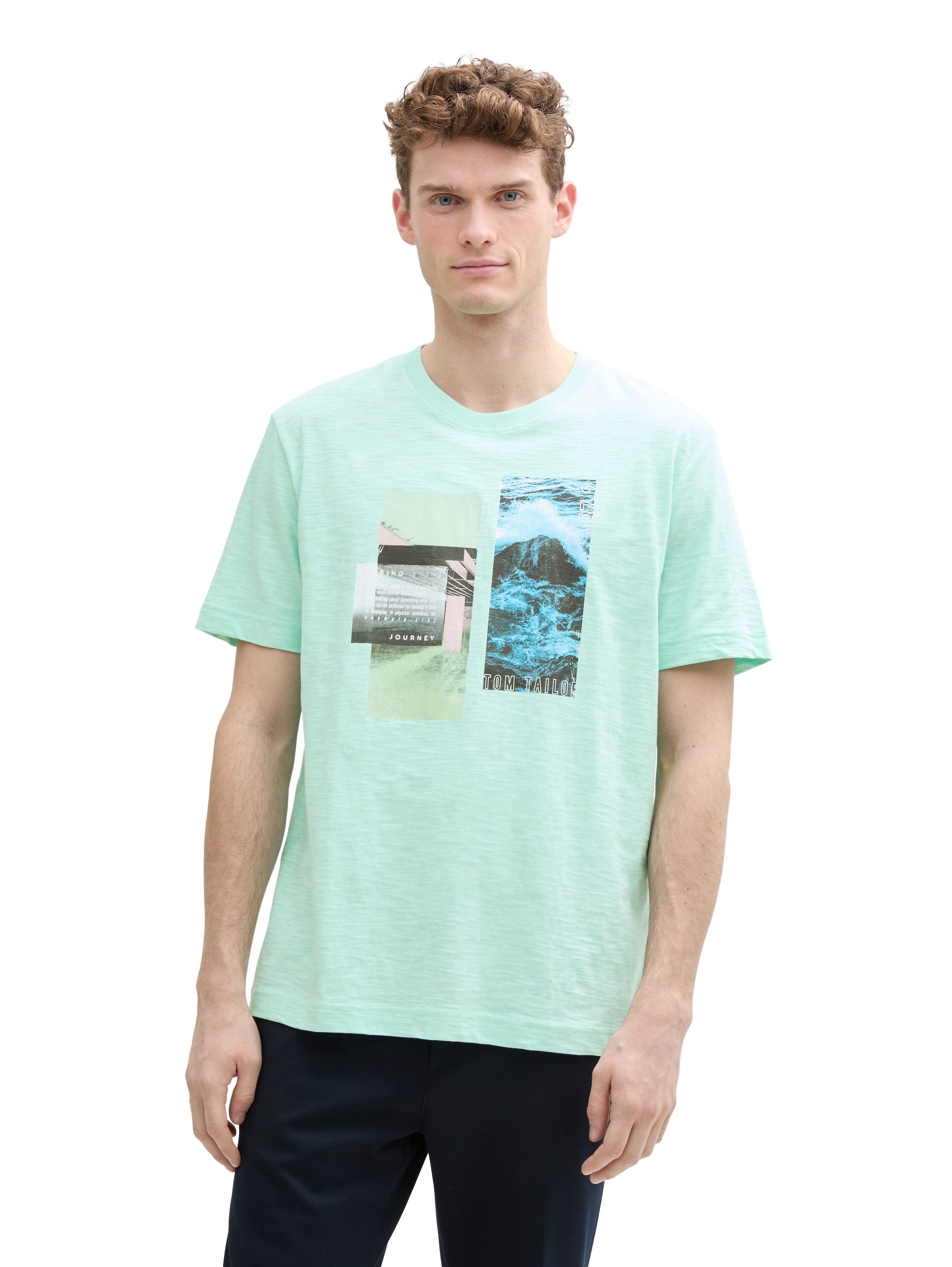 TOM TAILOR T-Shirt mit Front Print günstig online kaufen
