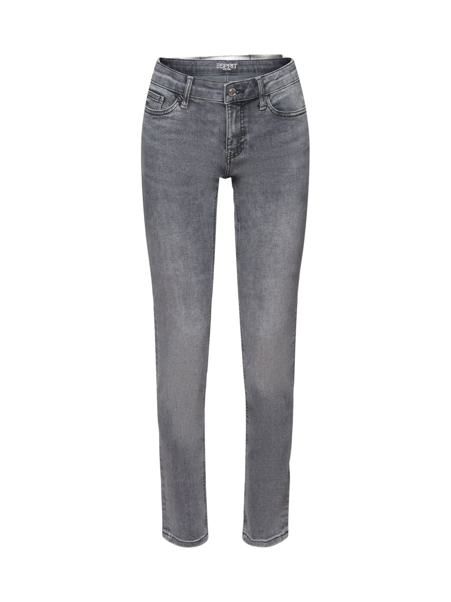 Bundhöhe mit Jeans mittlerer Esprit Slim-fit-Jeans schmaler Passform und