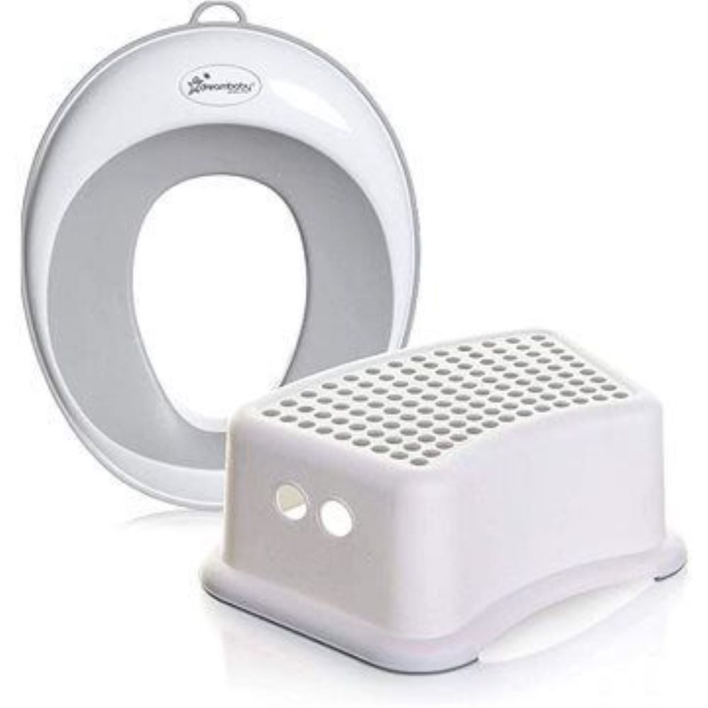 Baby-Toilettensitz Kindertoilettensitz mit Hocker, 2-in-1 Toilettentrainingset