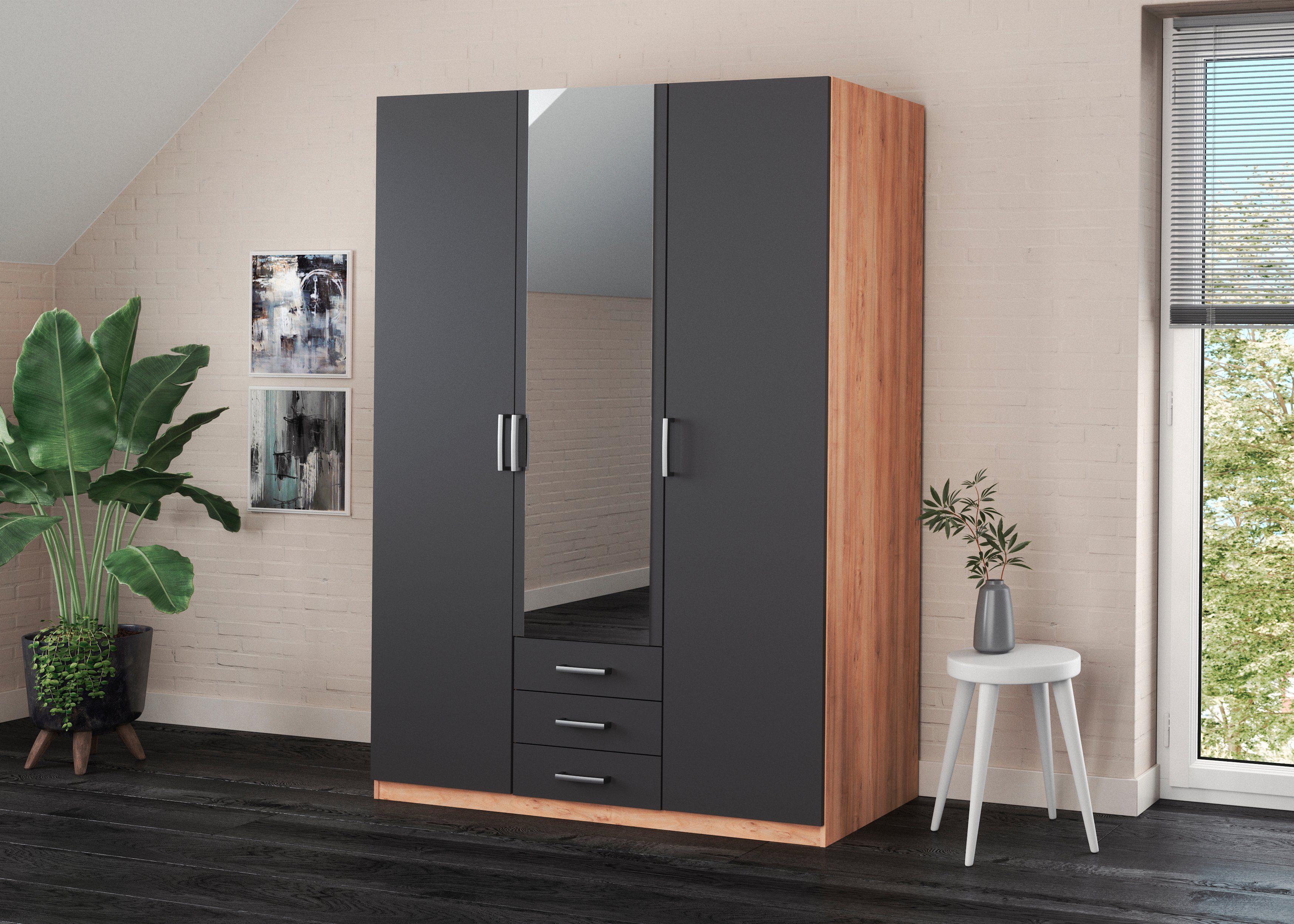 priess Kleiderschrank "Amsterdam" mit oder ohne LED-Beleuchtung günstig online kaufen