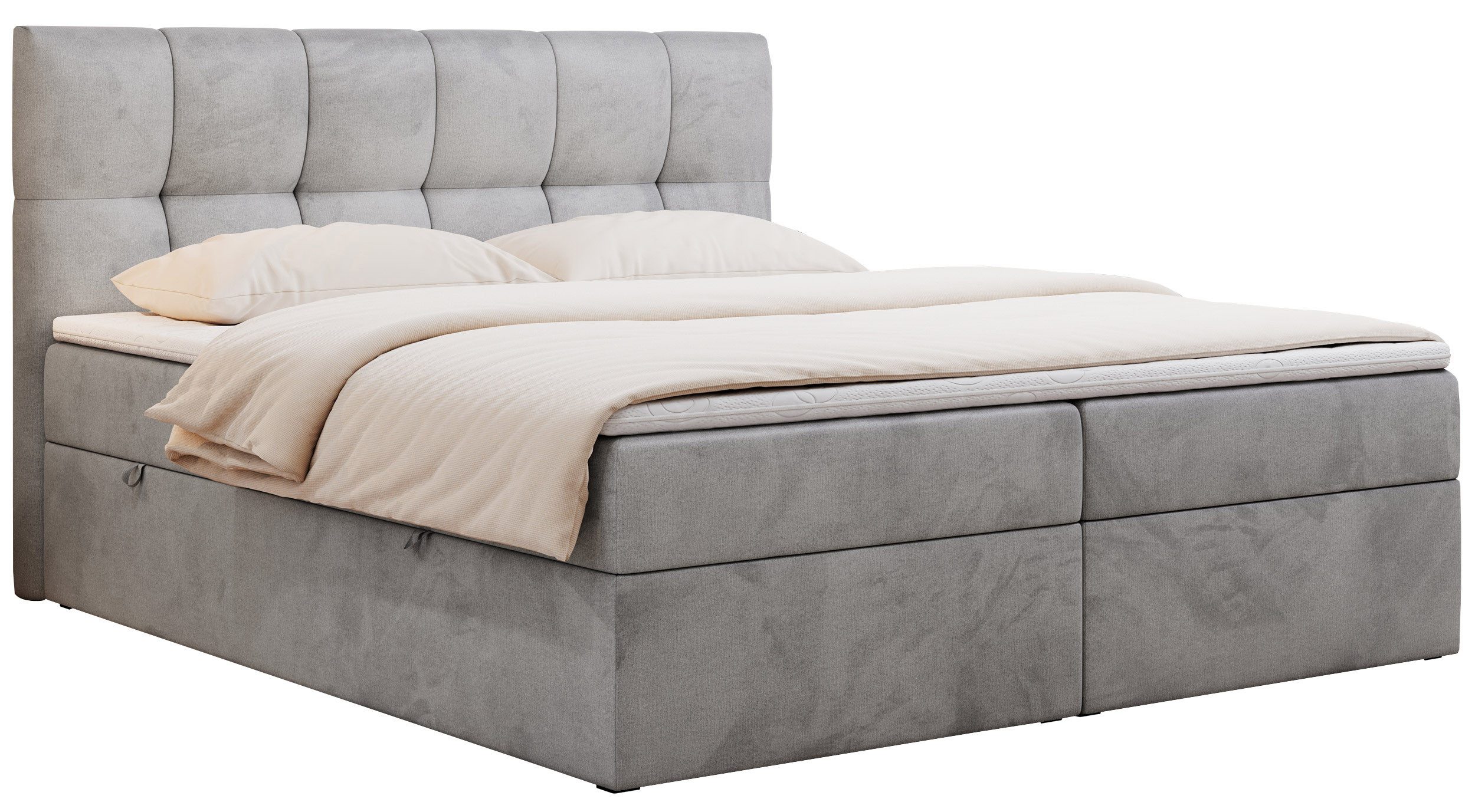 MKS MÖBEL Boxspringbett Rico (Set, Packung, T30-Schaum, Polsterbett, 7 Härt günstig online kaufen