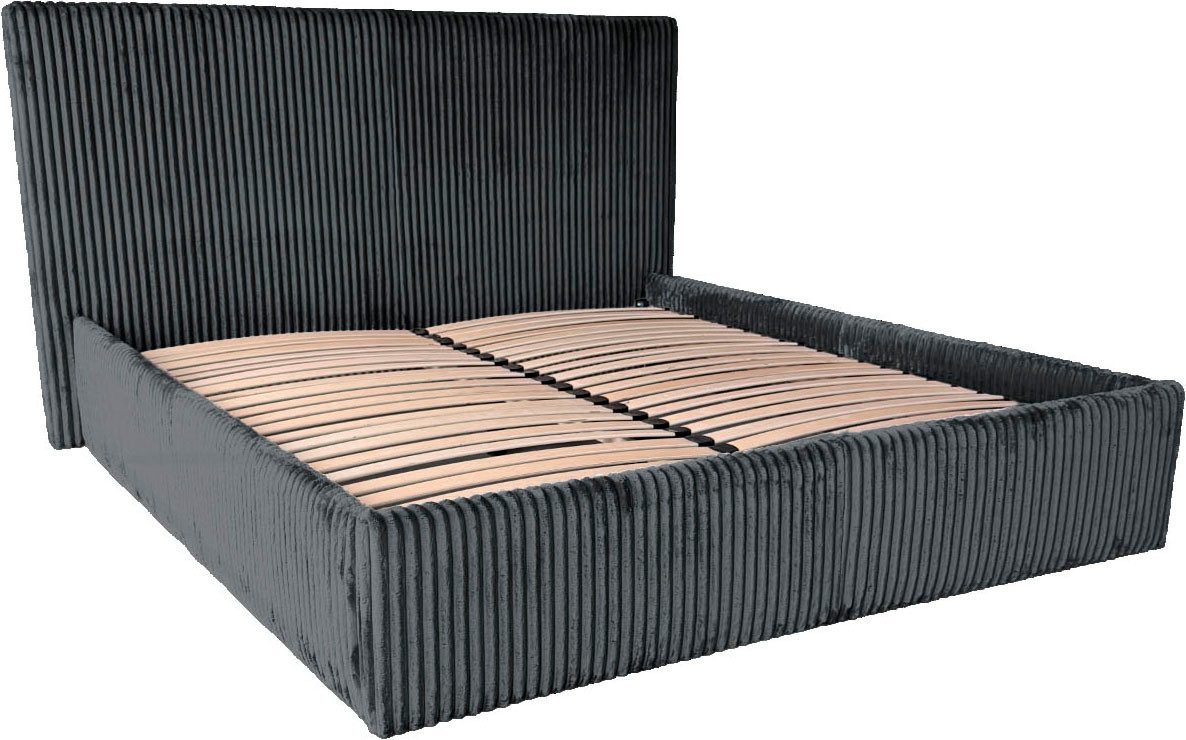 OTTO home Polsterbett AVVRA wahlweise mit Lattenrost und King-Matratze H3 (28cm), mit flauschigen Breitcord-Bezug, Liegefläche 180x200cm – Bild 5 von 5