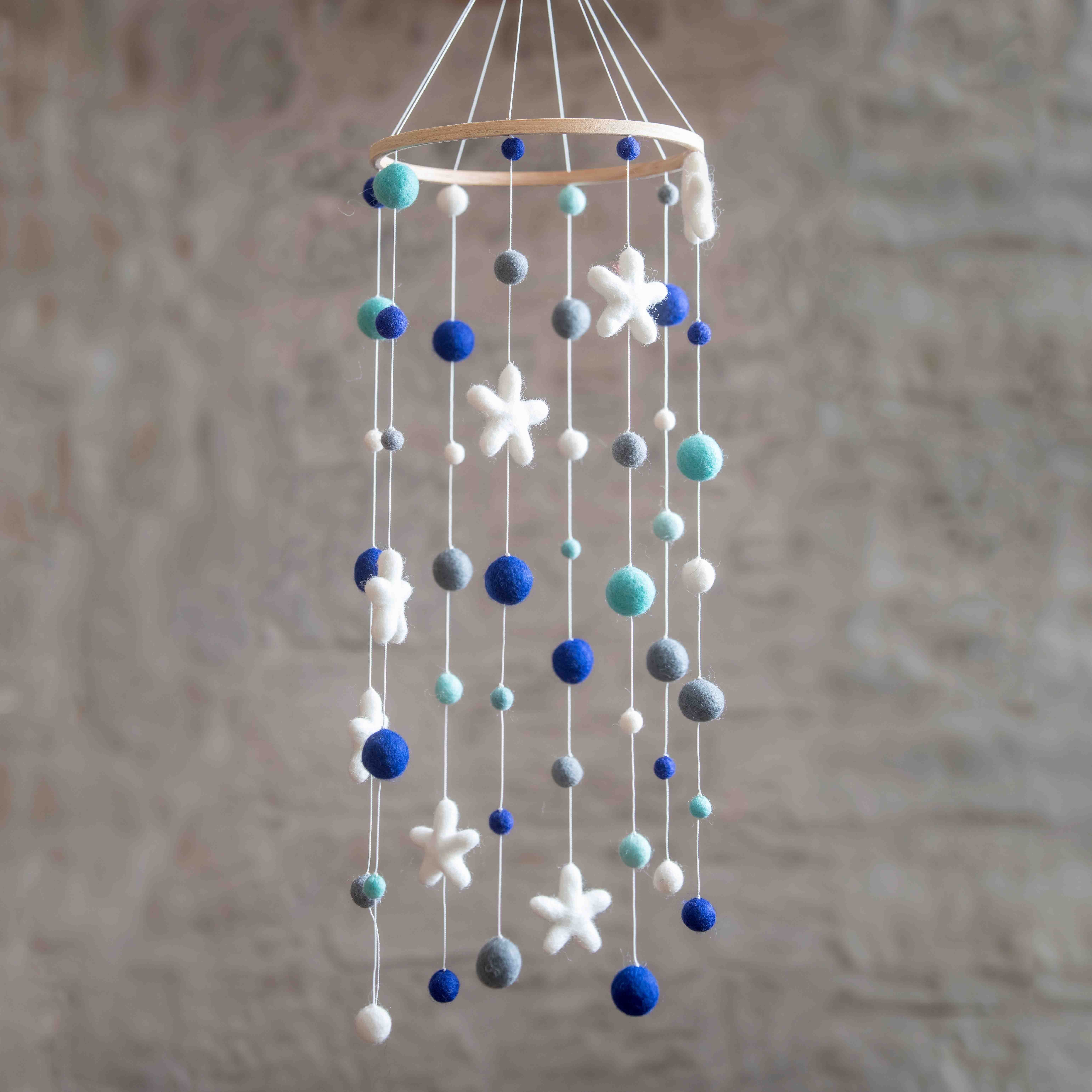 naturling Mobile Filz Mobile, (8-tlg), Plastikfrei