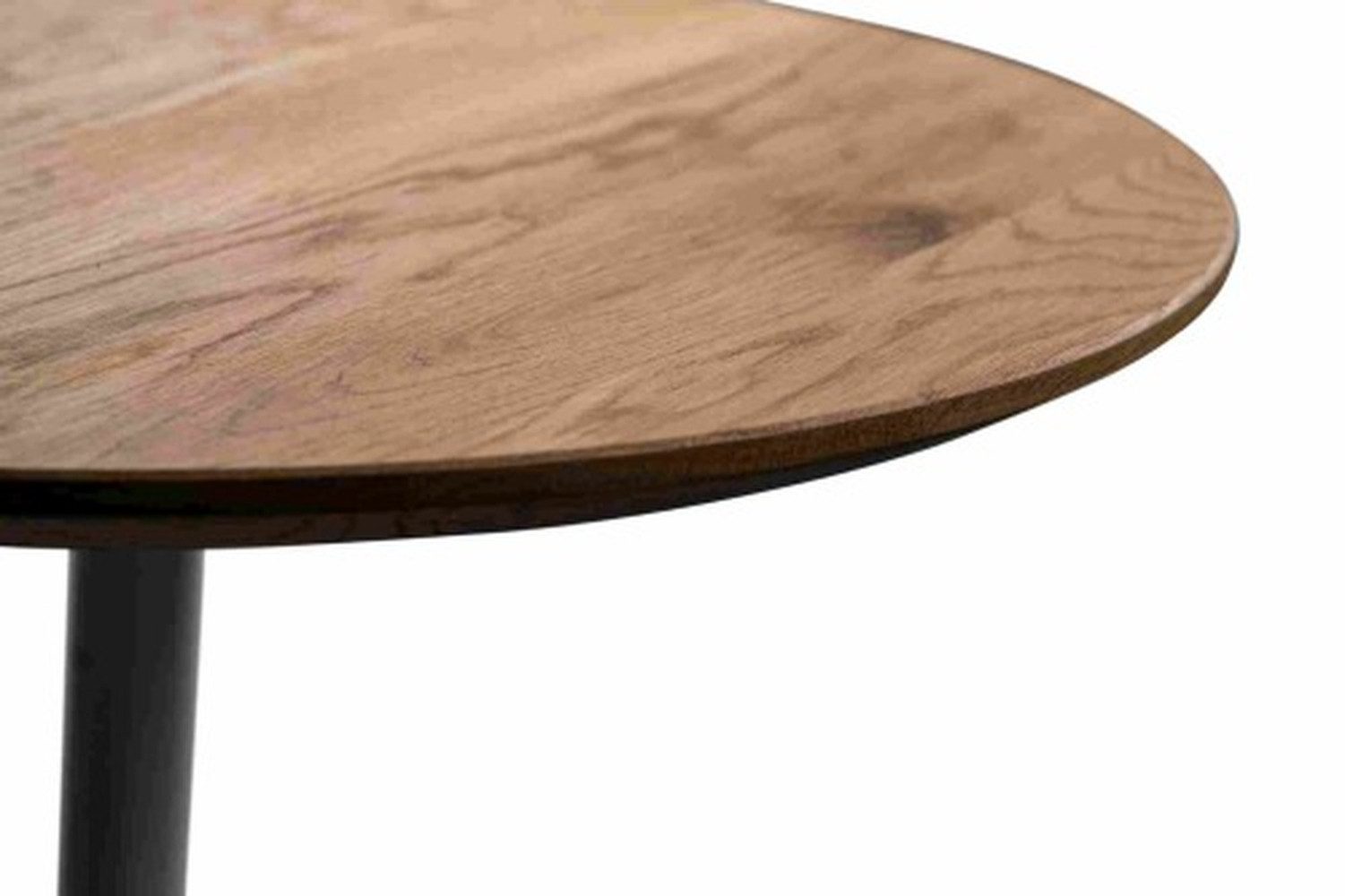 M2 Kollektion Beistelltisch in creme + Wildeiche, Metall + Massivholz - 49x50cm (HxD)