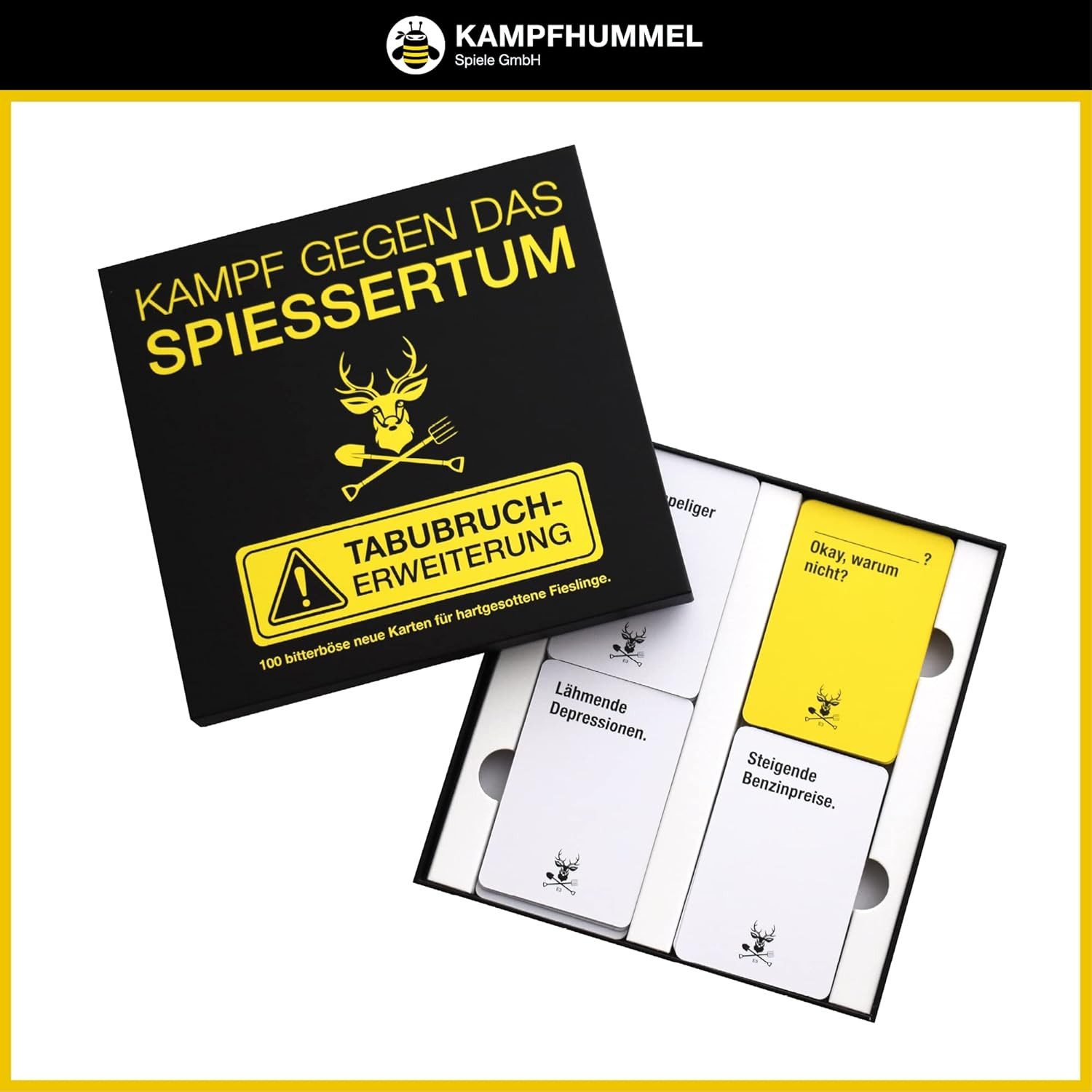 Kampfhummel Spiele Spiel Kampf gegen das Spießertum Tabubruch-Erweiterung, 100 Zusatzkarten mit Tabu-Themen, Erweiterung zum Hauptspiel
