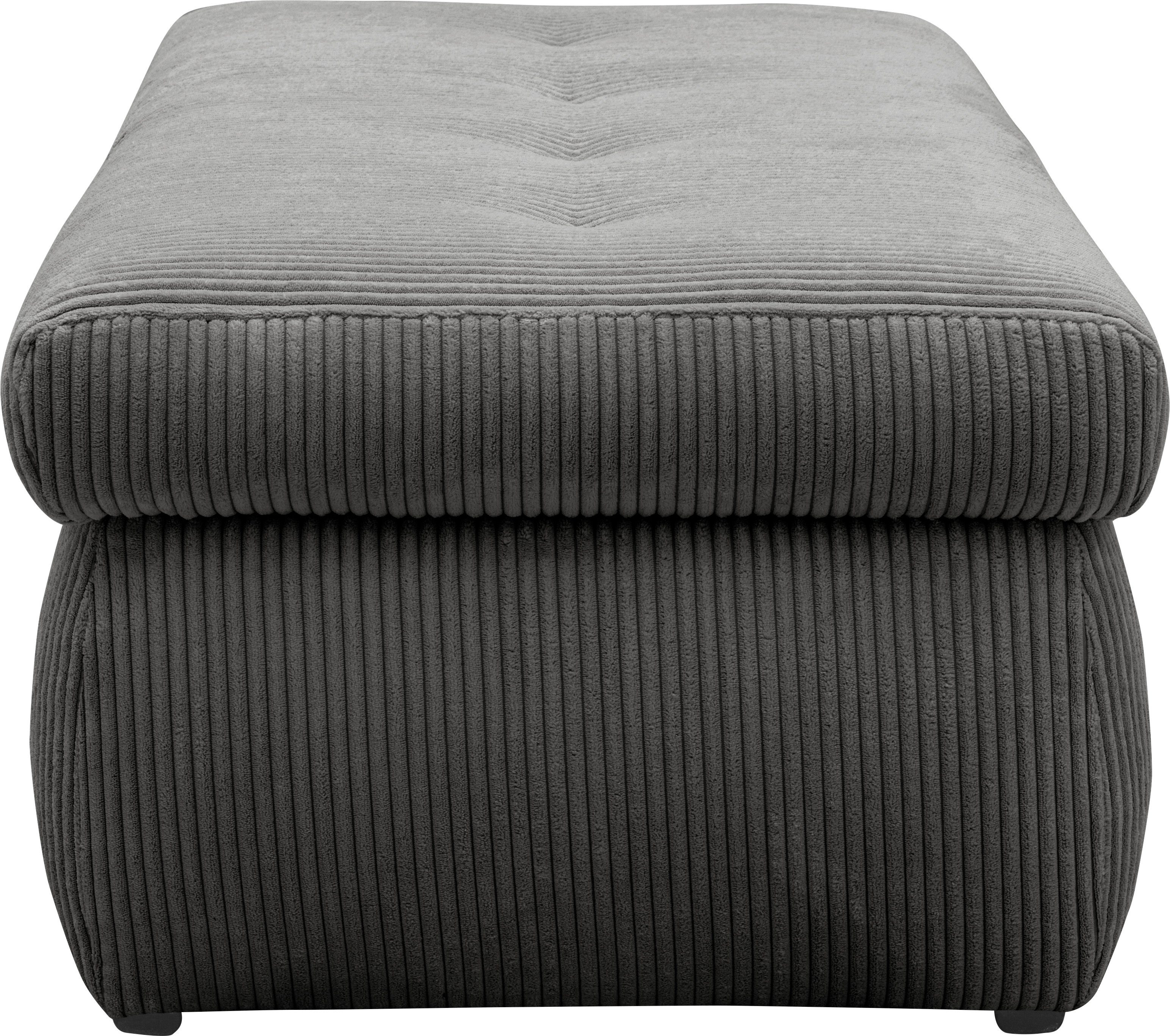 DOMO collection Hocker NMORIC, mit Stauraumfach, auch in Cord